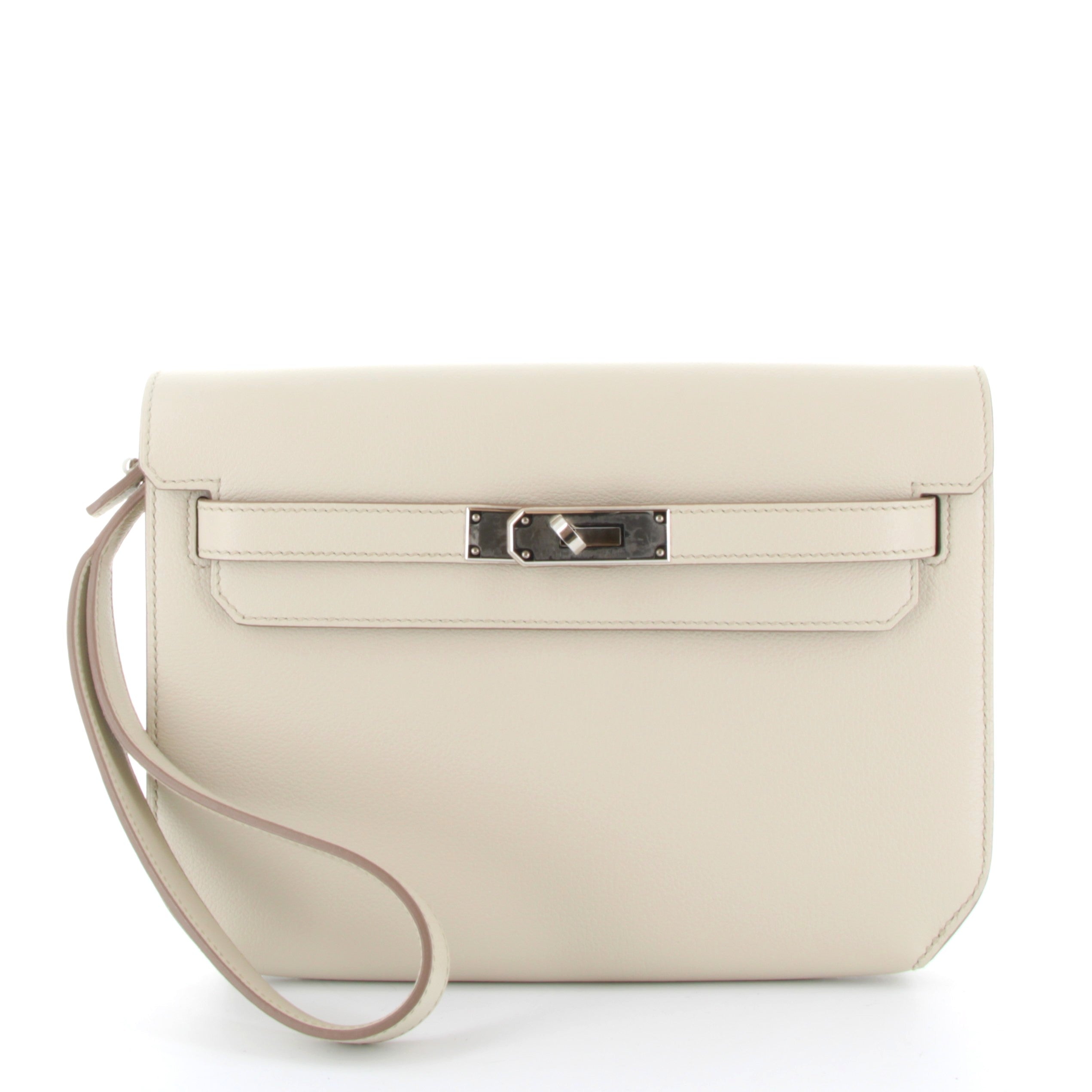 HERMES Kelly Depeche Beton Evercolor Palladium Hardware