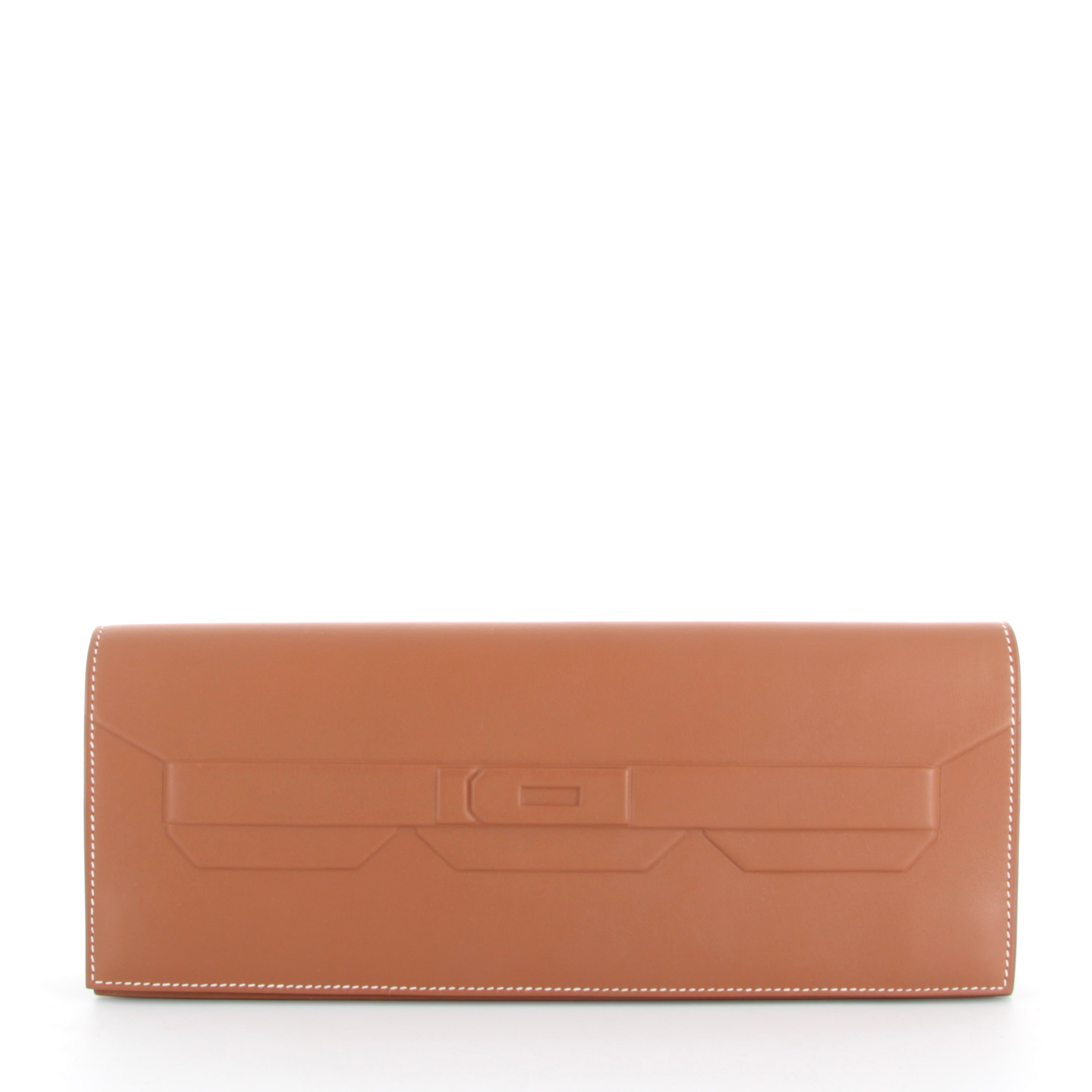 HERMES Birkin Pochette Shadow Gold Swift