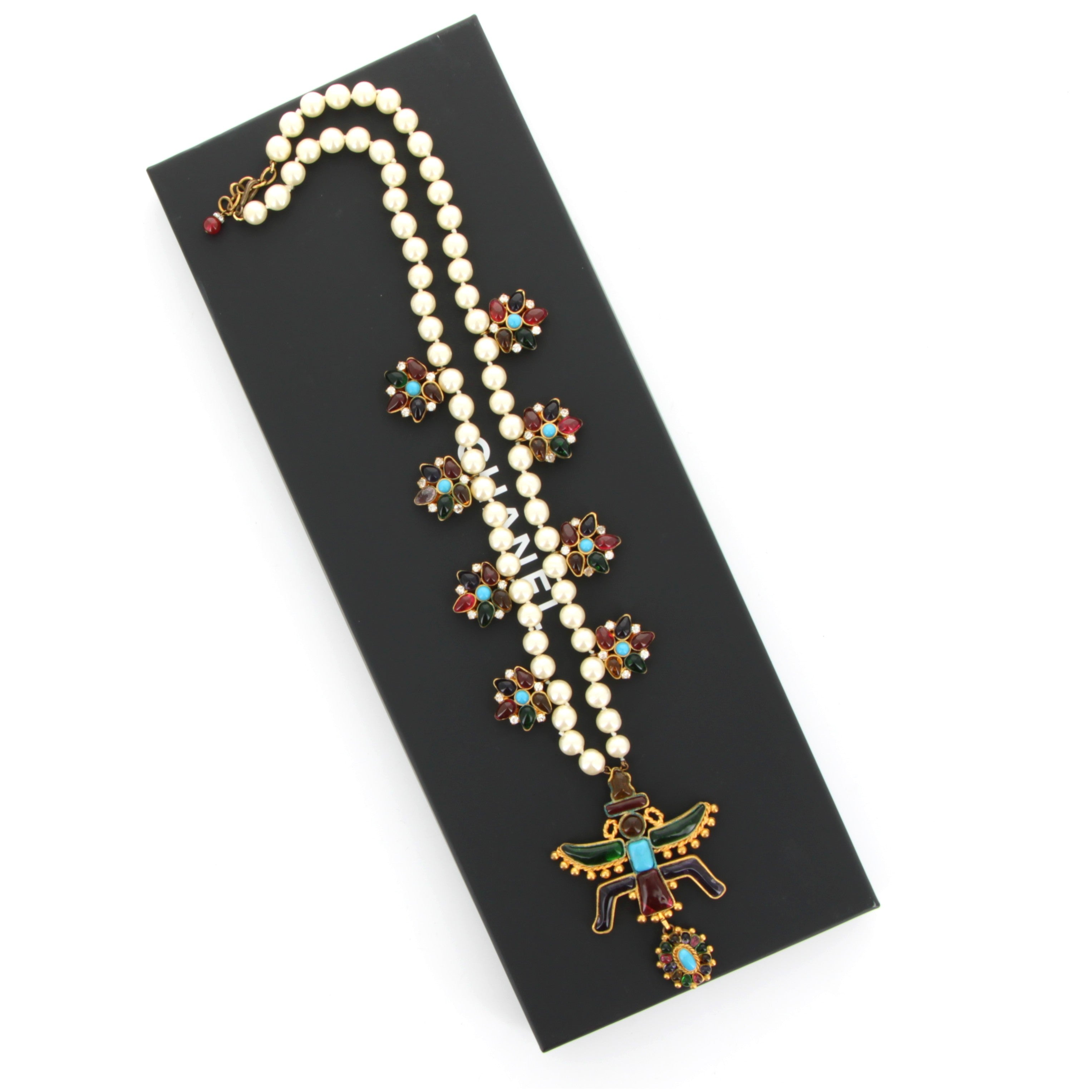 CHANEL American Indian Zuni Inspired Lariat Fall Winter 1993