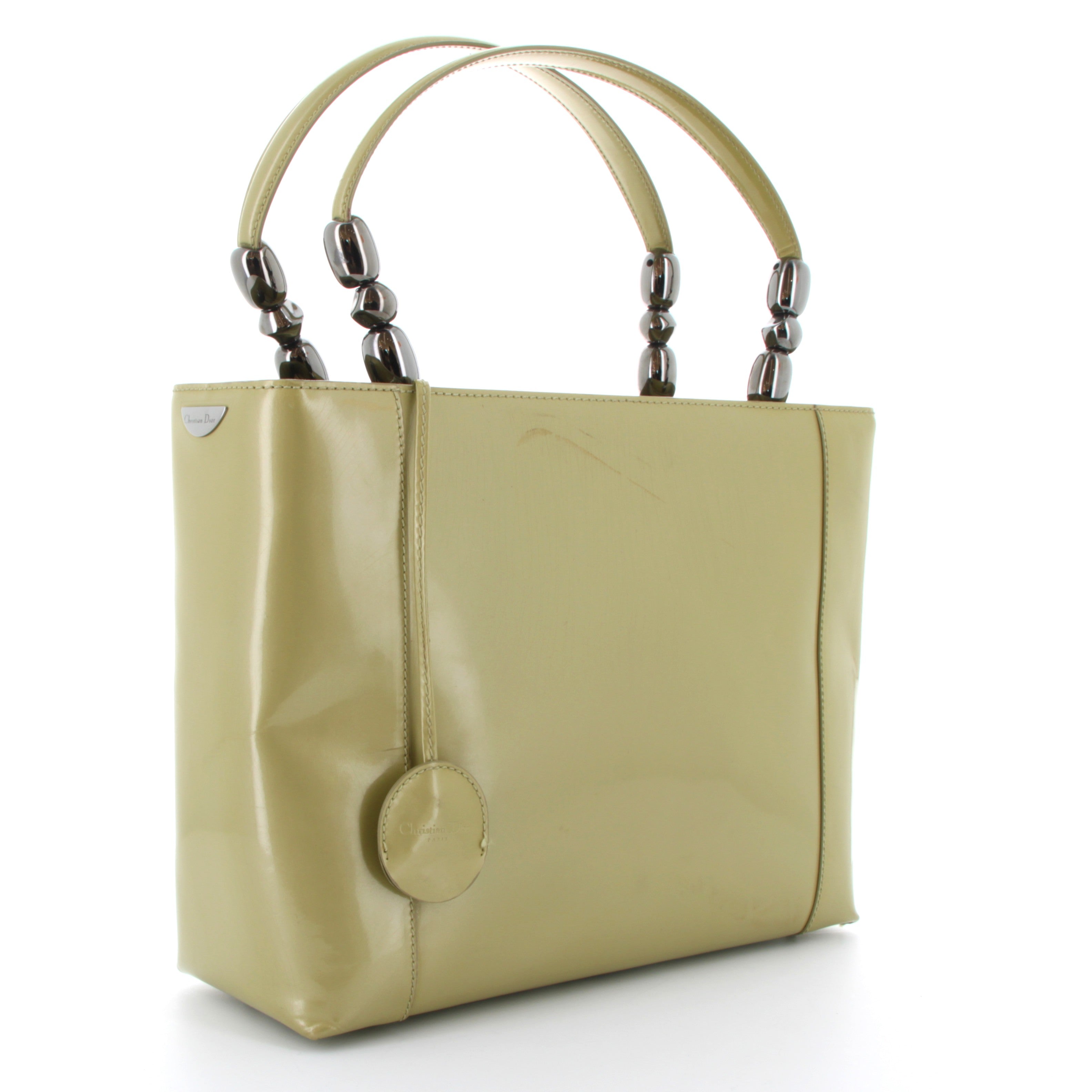 Christian Dior Lady Perla Patent Lime Green