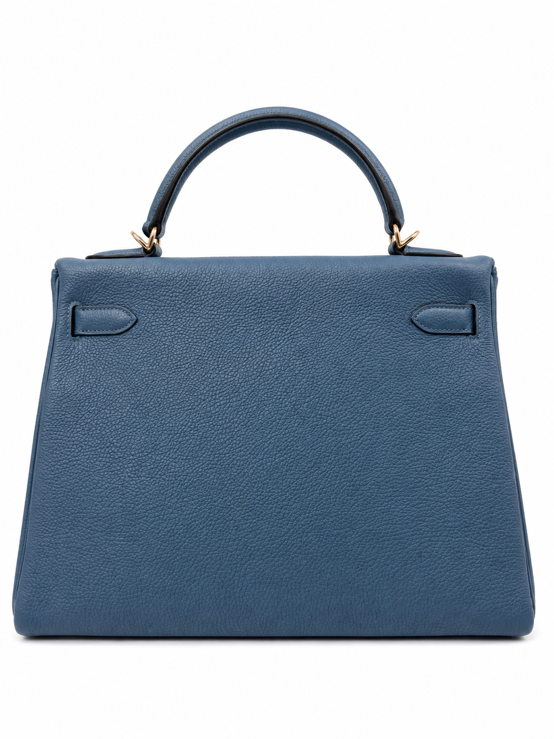 Hermès Kelly 32 Bleu Jean Togo Palladium Hardware