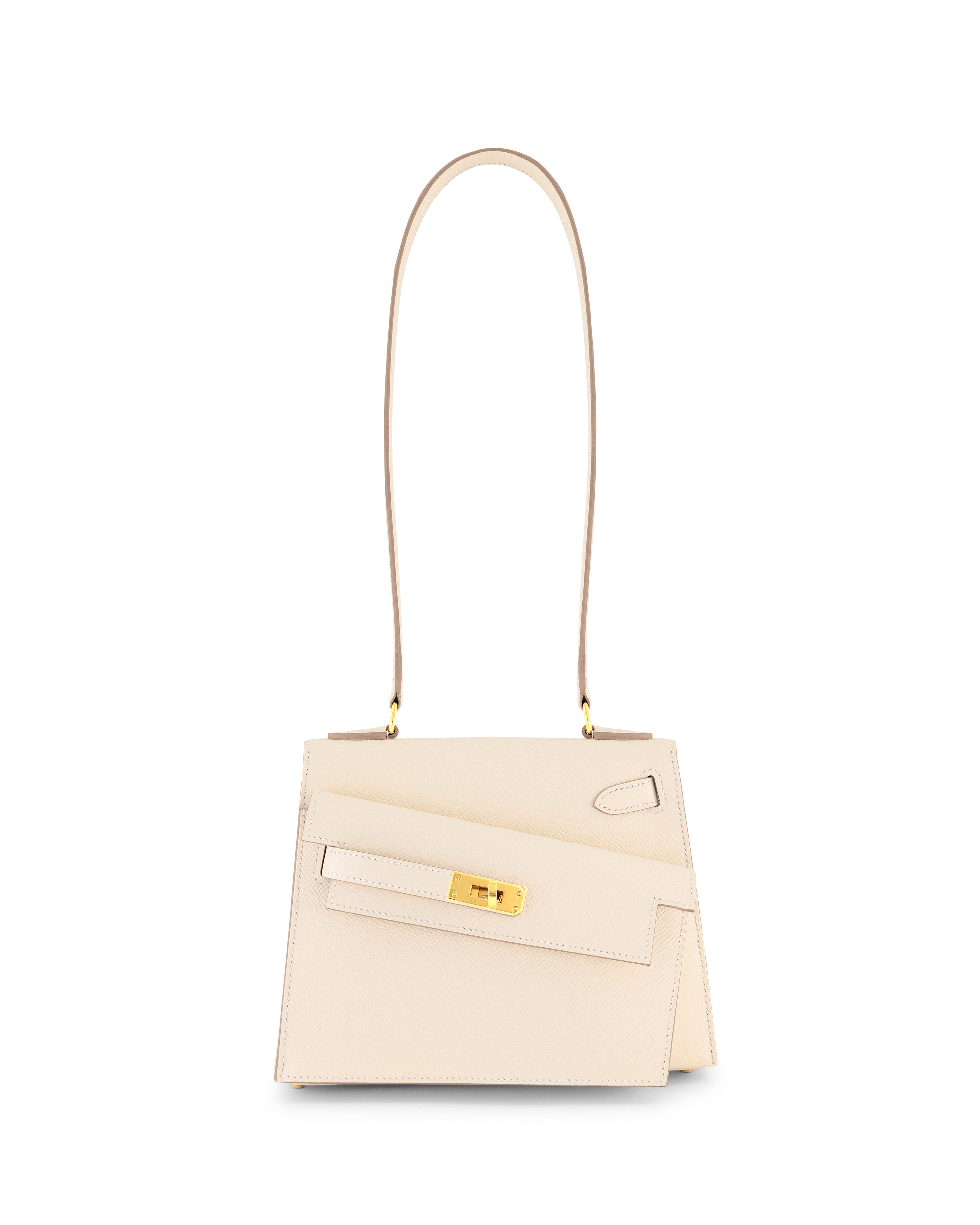 Hermès Kelly Disorde in Craie Epsom with Gold Hardware