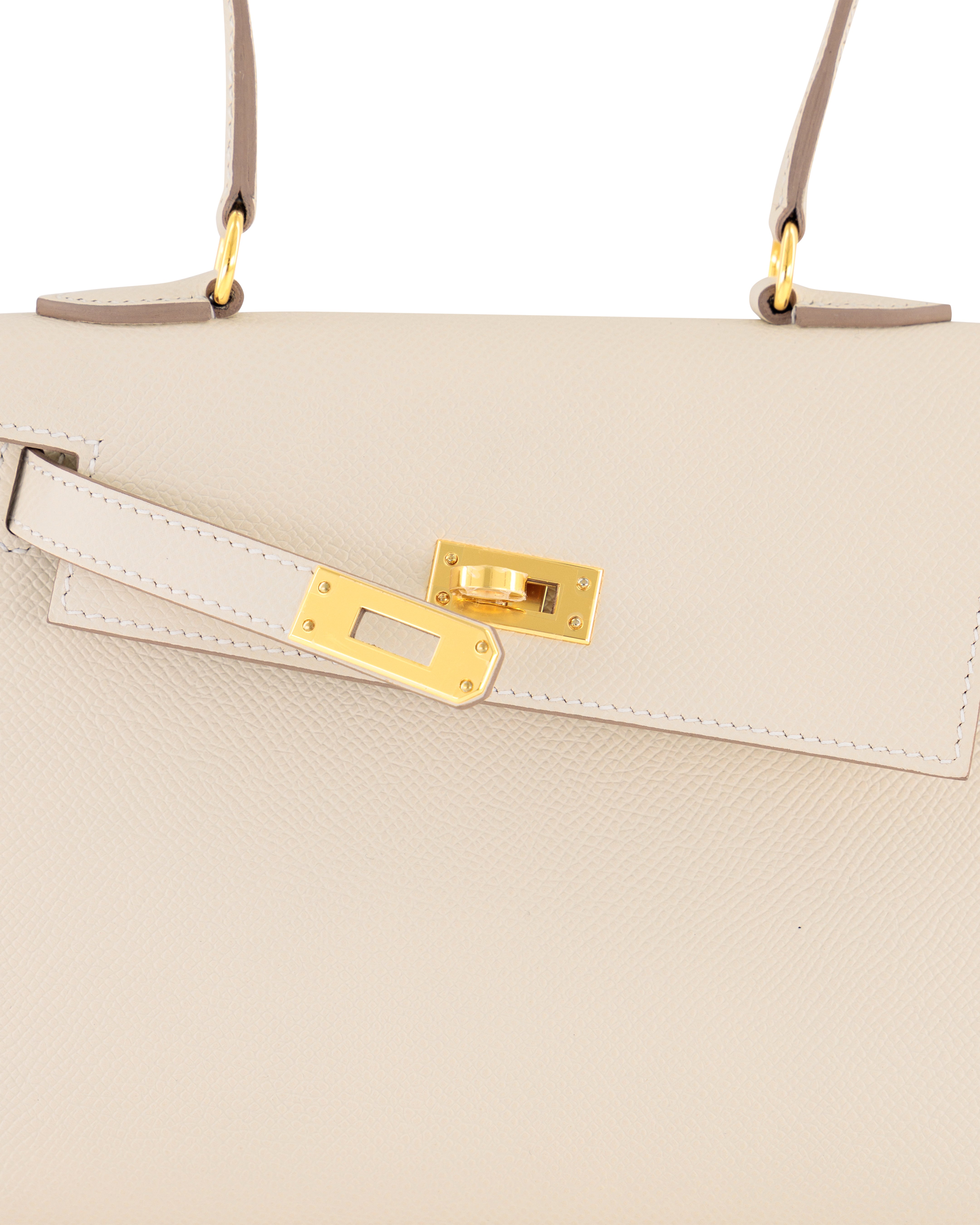 Hermès Kelly Disorde in Craie Epsom with Gold Hardware