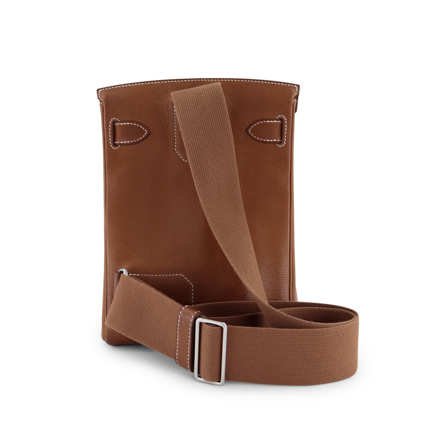 HERMES Hac à Dos Fauve Barenia Palladium hardware