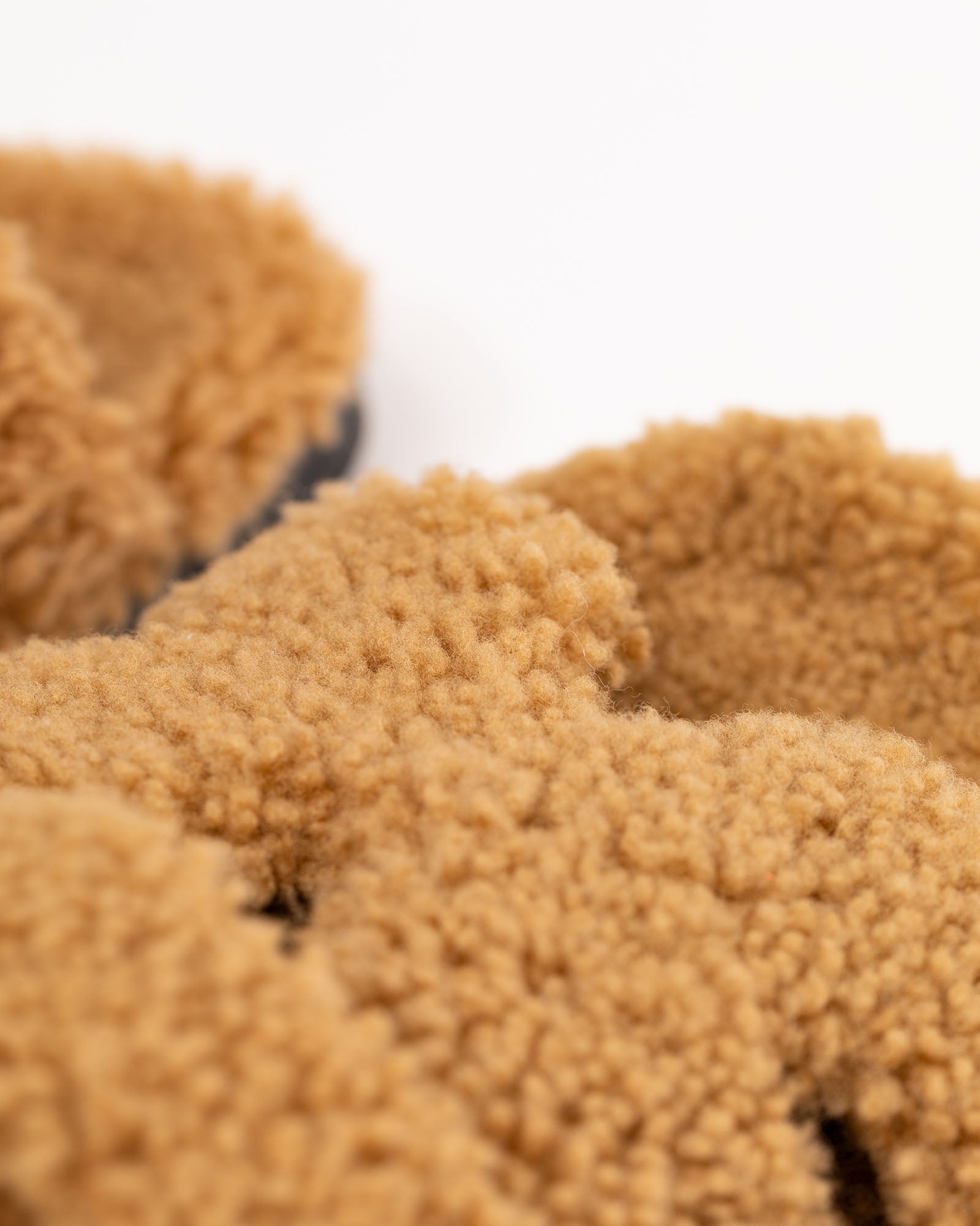 HERMES Chypre Sandals in Brown Shearling