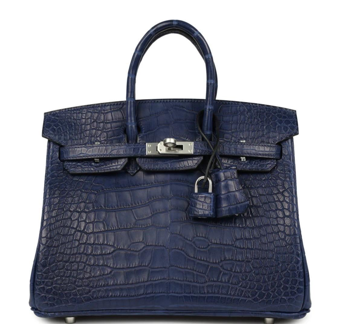 Hermès Birkin 25 Bleu Saphir Matte W 2024
