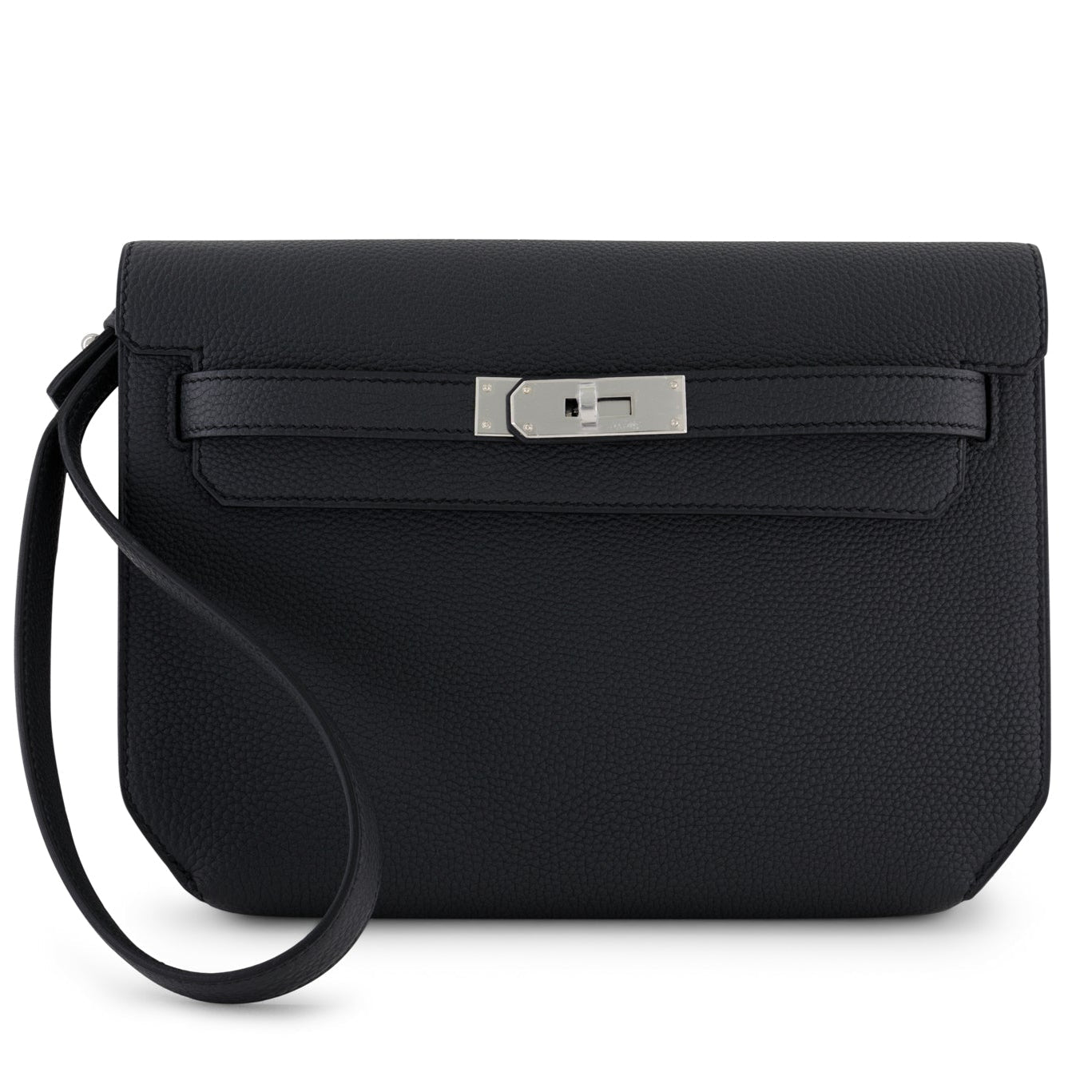 HERMES Kelly Depeche Ardoise Togo Leather Palladium Hardware