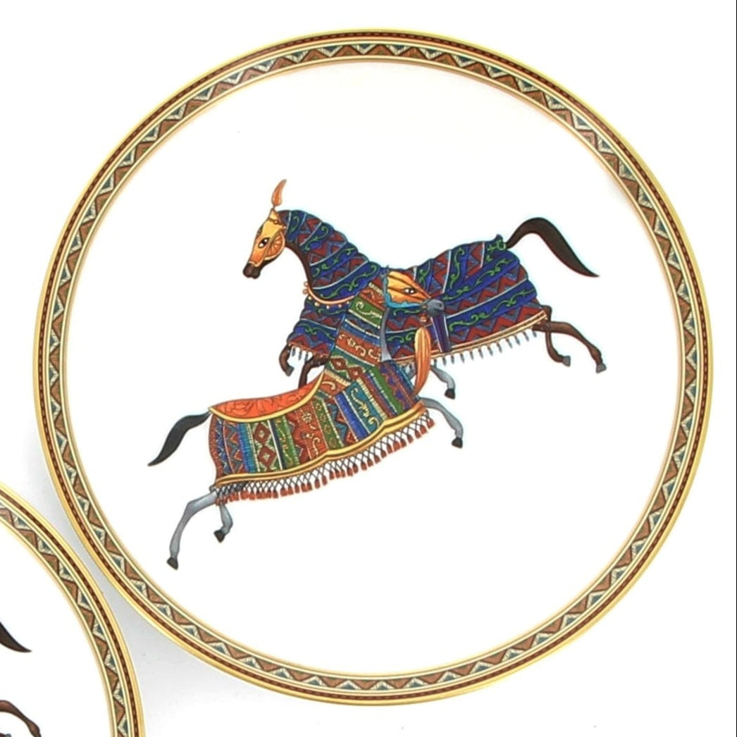 HERMÈS Cheval d'Orient Dessert Plates