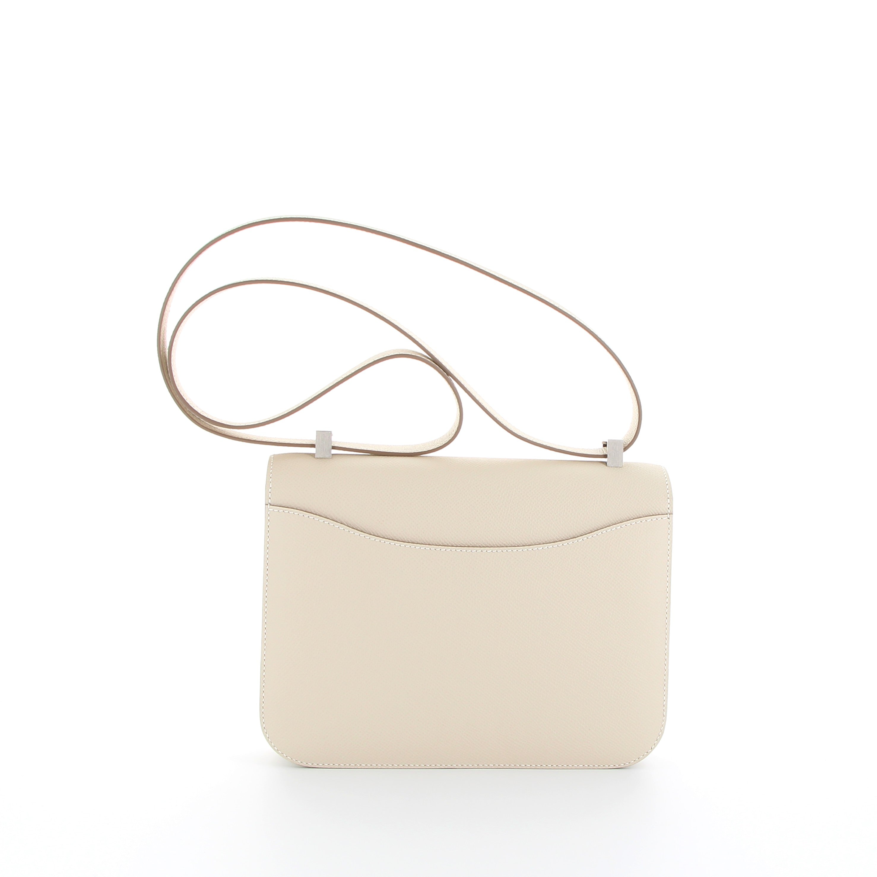 Hermès Constance 24cm in Craie Epsom with Permabrasse Hardware