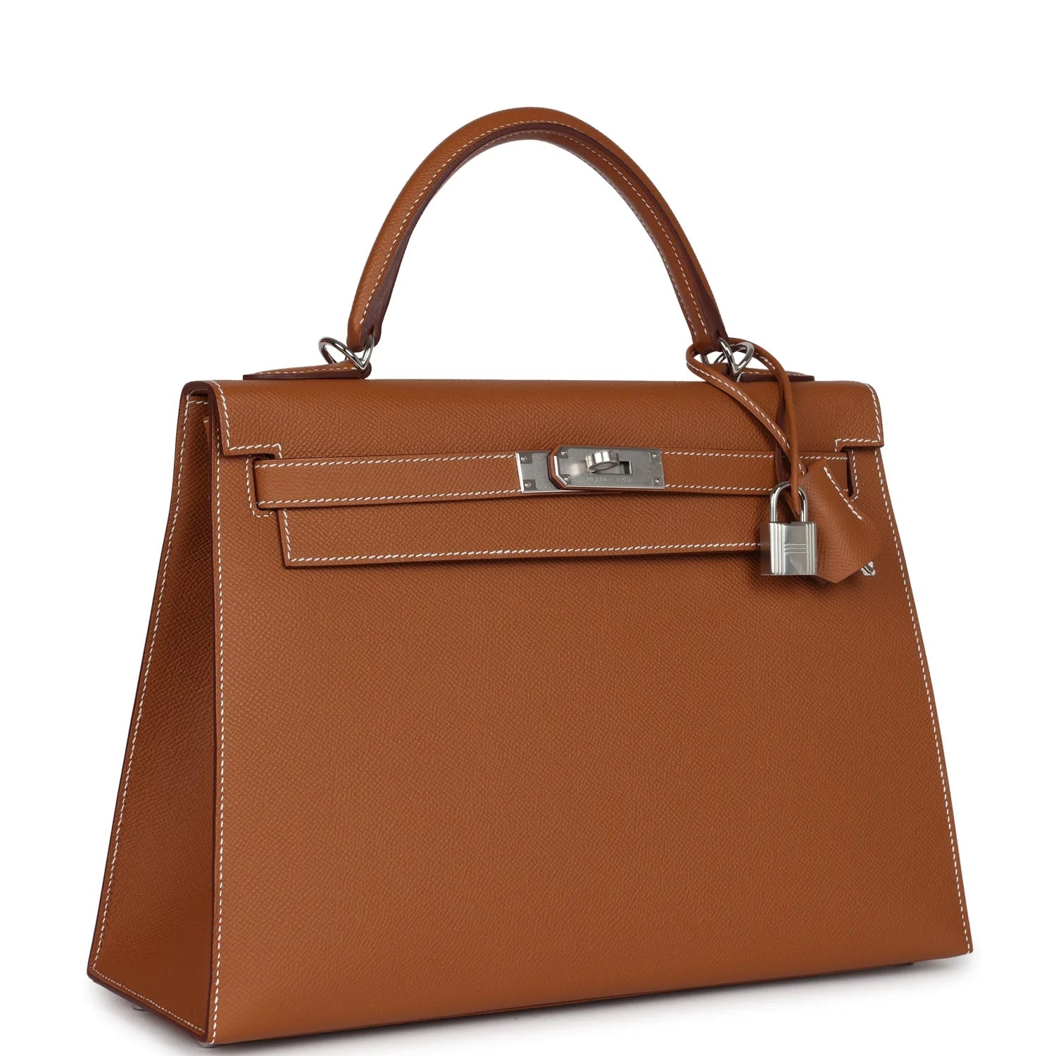 HERMES Kelly 32 Gold Epsom Palladium Hardware