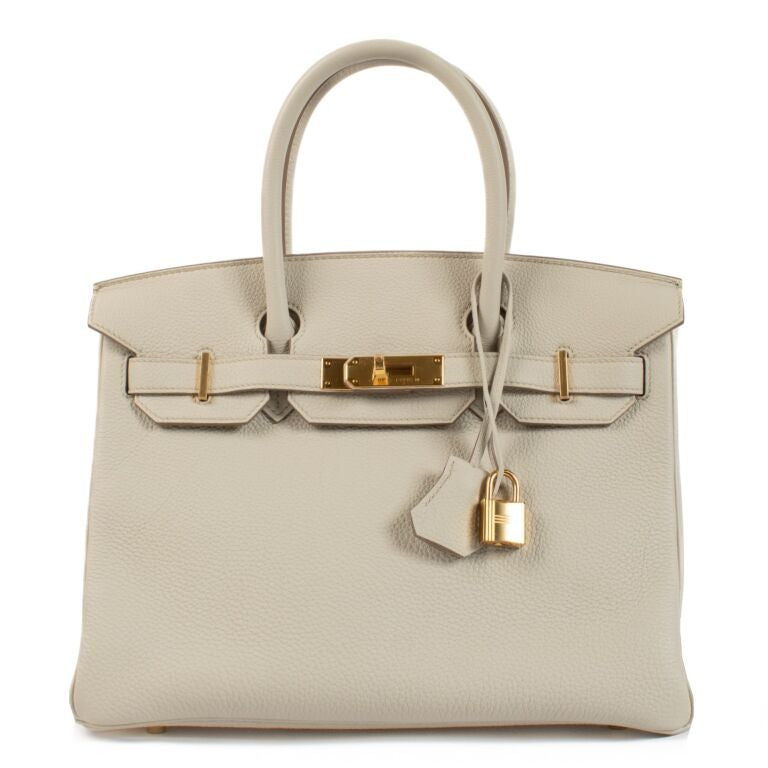 HERMÈS BIRKIN 30CM IN BETON TOGO LEATHER WITH GOLD HARDWARE