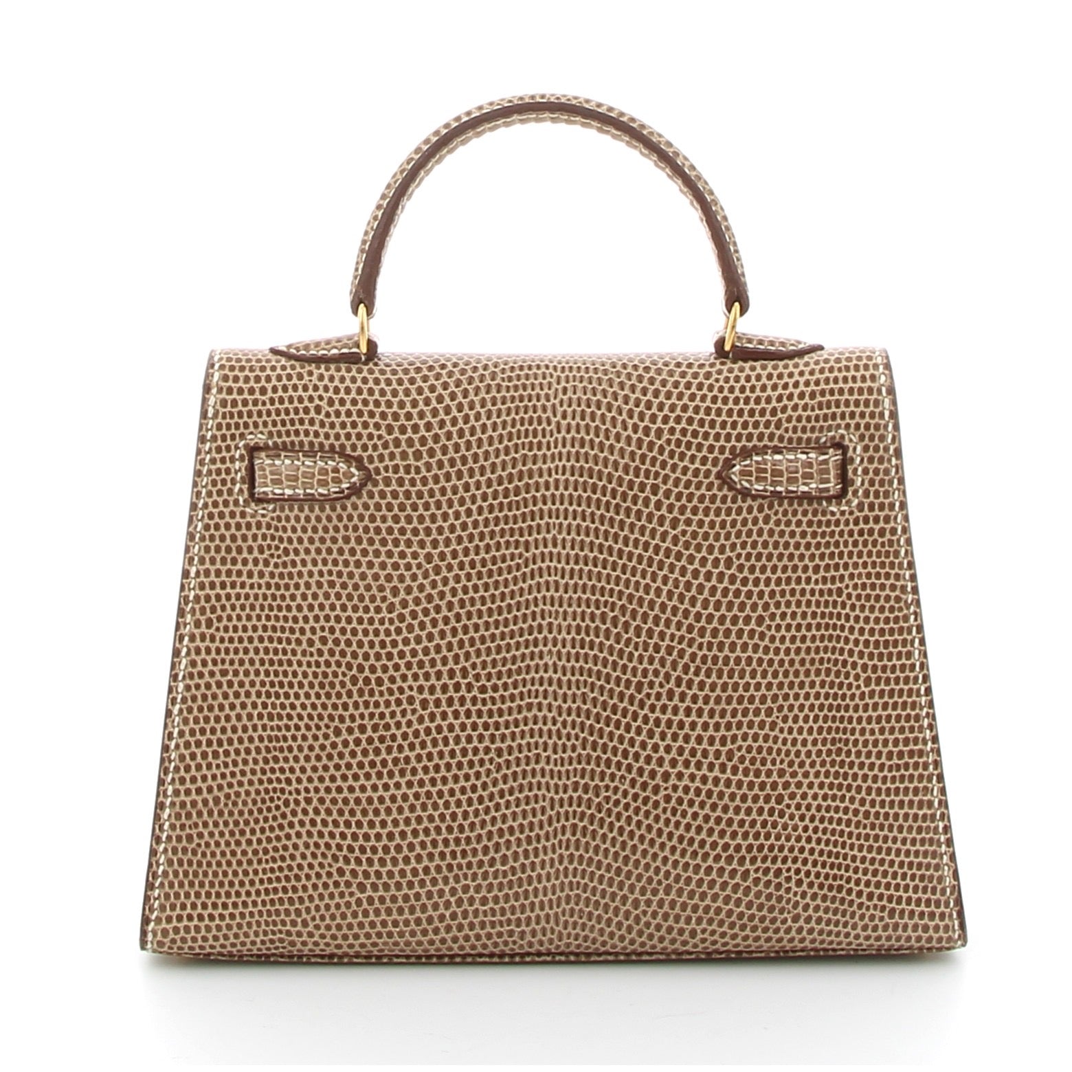 Hermès Kelly 15 Lizard Grey GHW – Vintage 1993