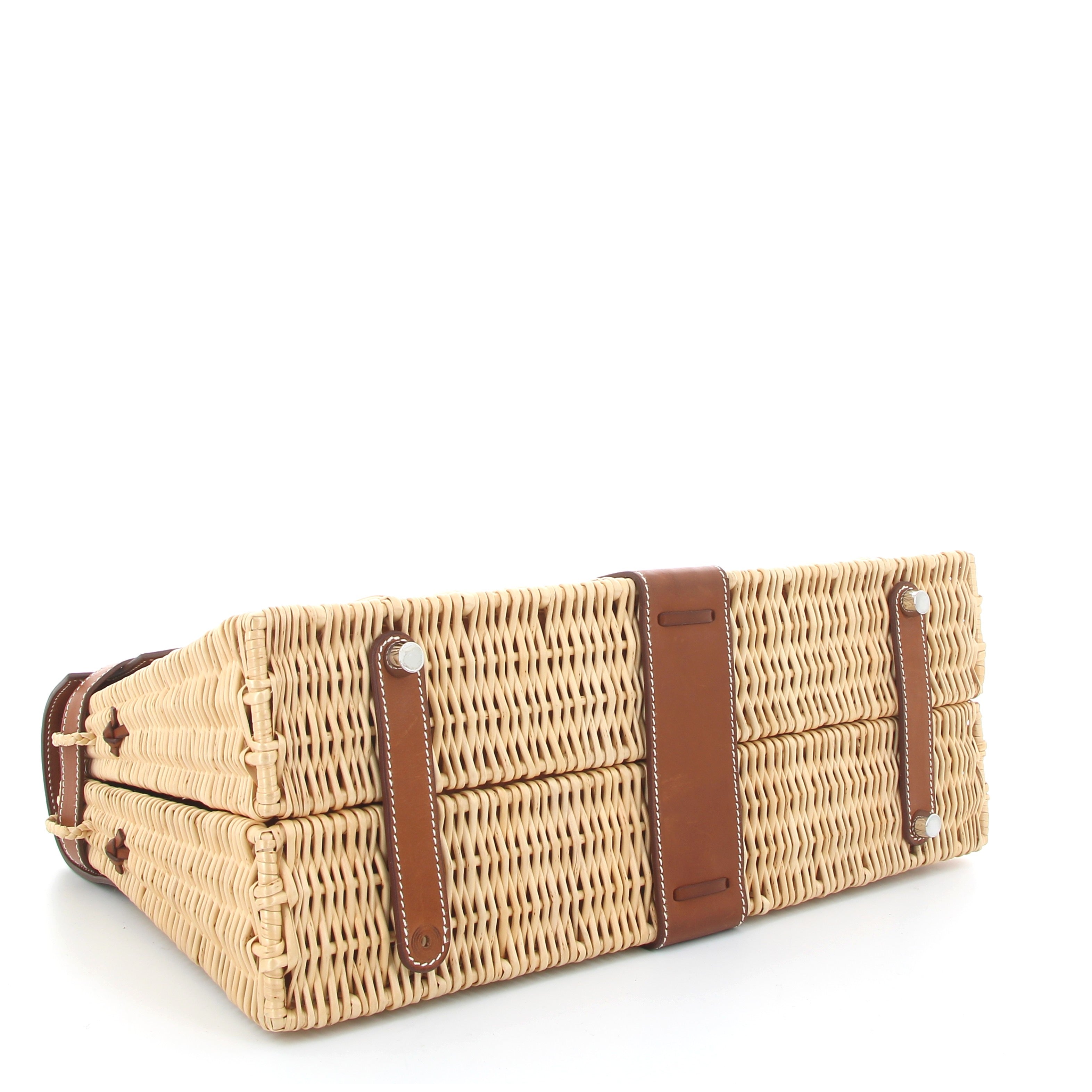 Hermès Kelly 35 Picnic Barenia Fauve PHW Limited Edition – Square N Excellent condition
