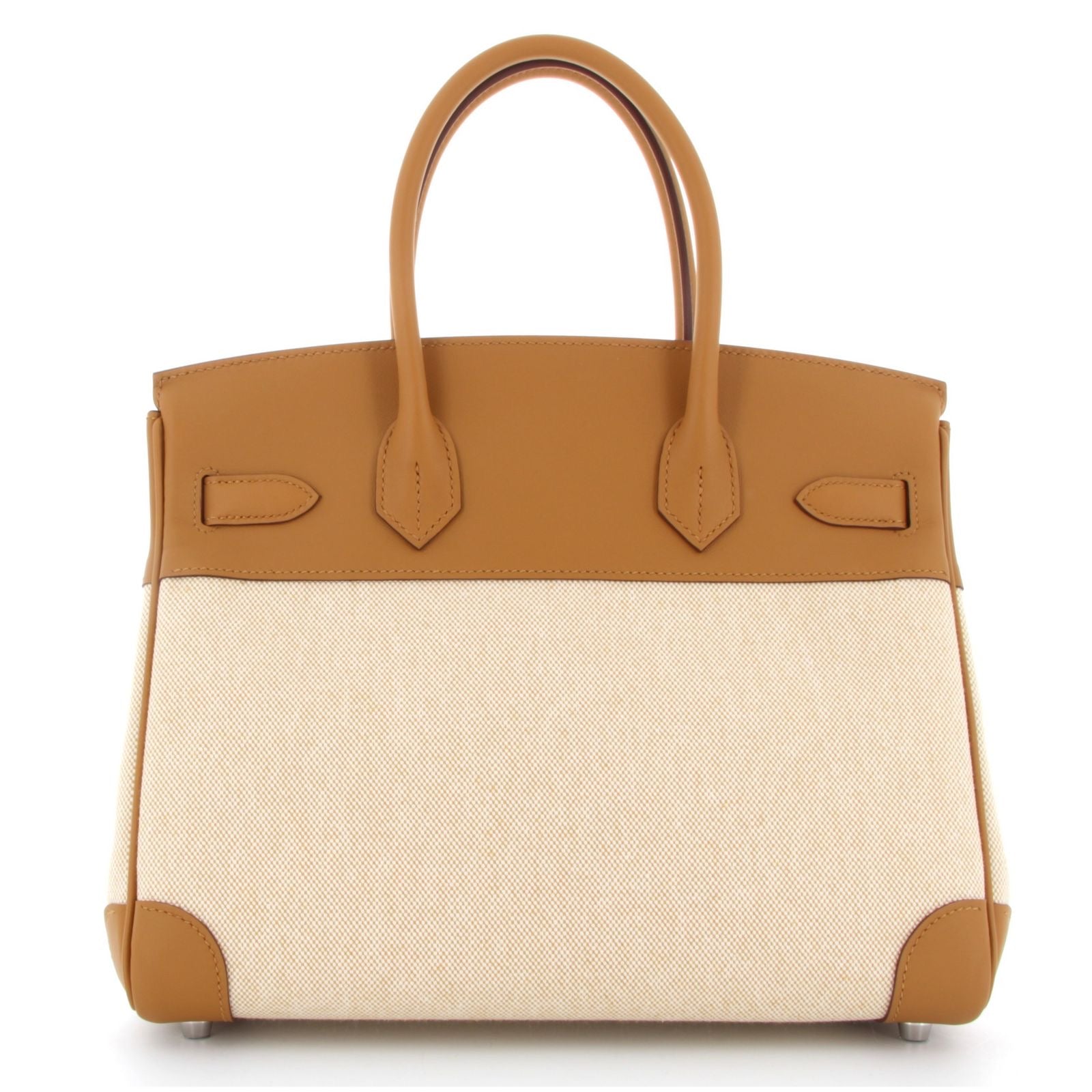 Hermès Birkin 30 – Toile & Swift Sesame Palladium Hardware G Stamp 2026