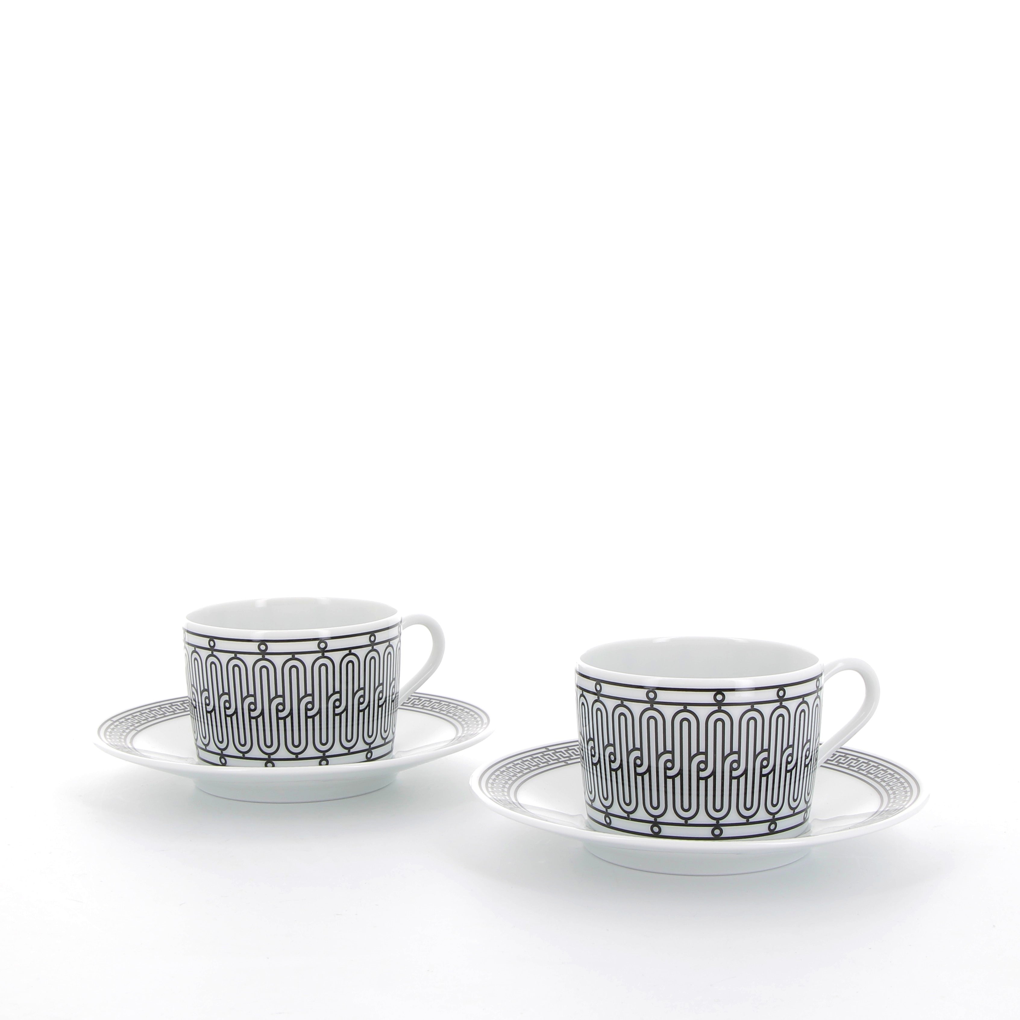 HERMES Tea Cup and Saucer H Déco