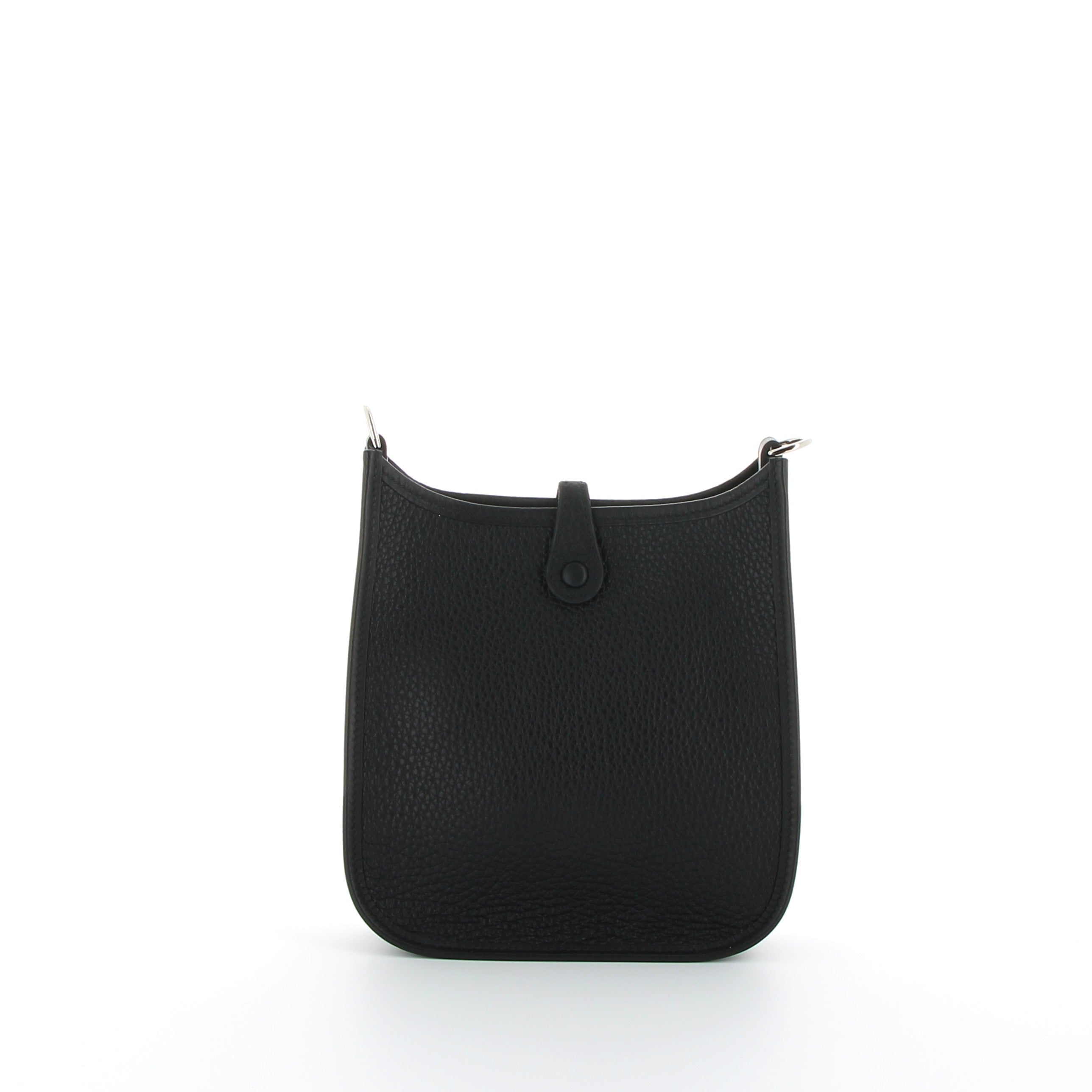 Hermès Mini Evelyne 16cm in Black Taurillon Clemence with Gold Hardware