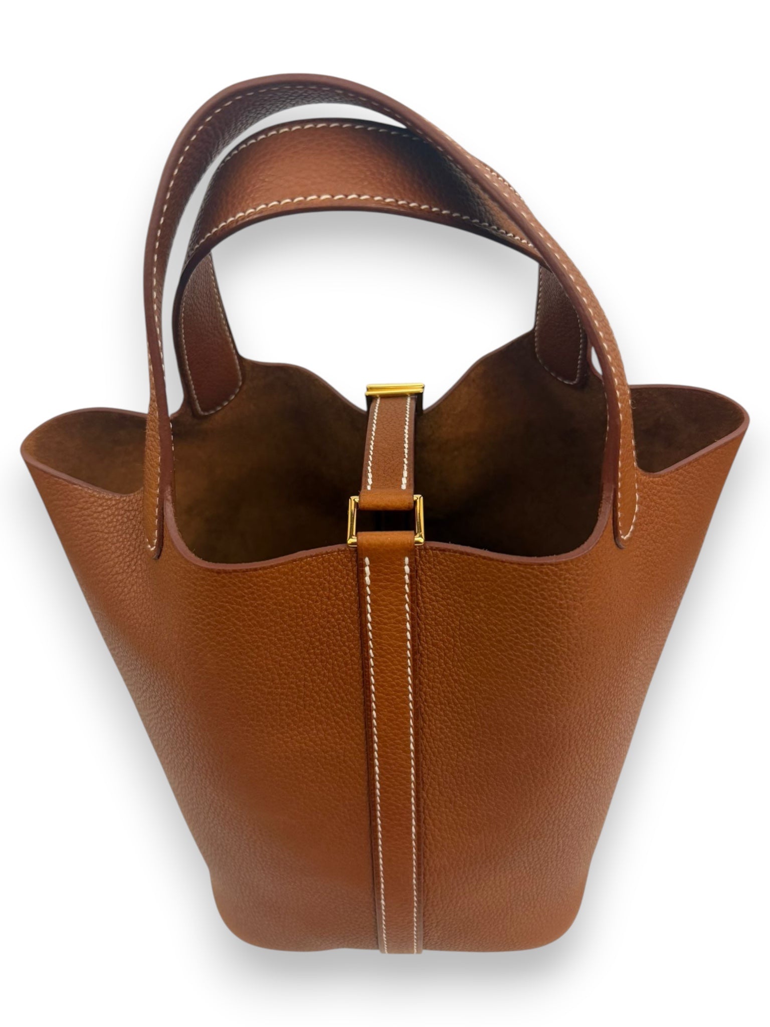 HERMES Picotin 18 Barenia Fauve Gold hardware