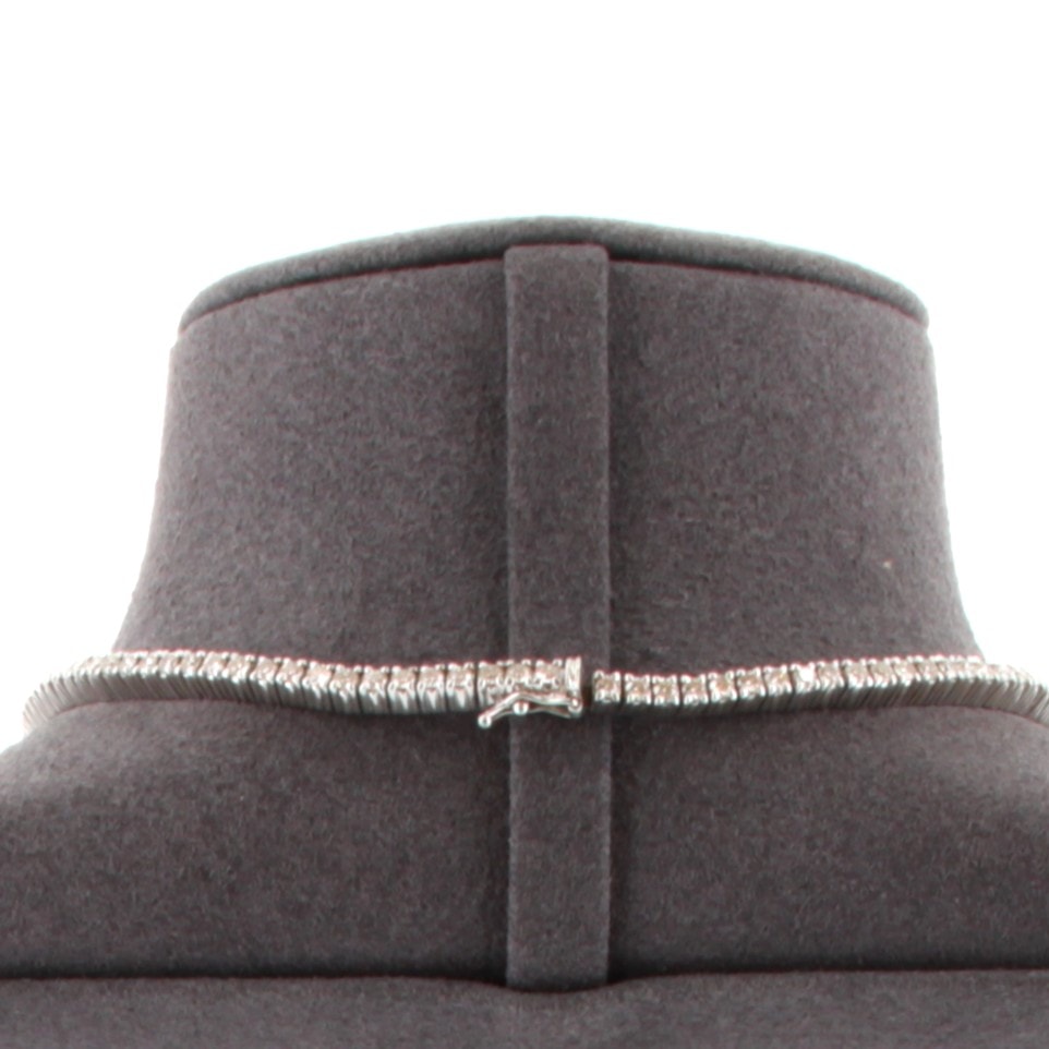 Damiani 33 Carat White Gold Necklace & Earrings