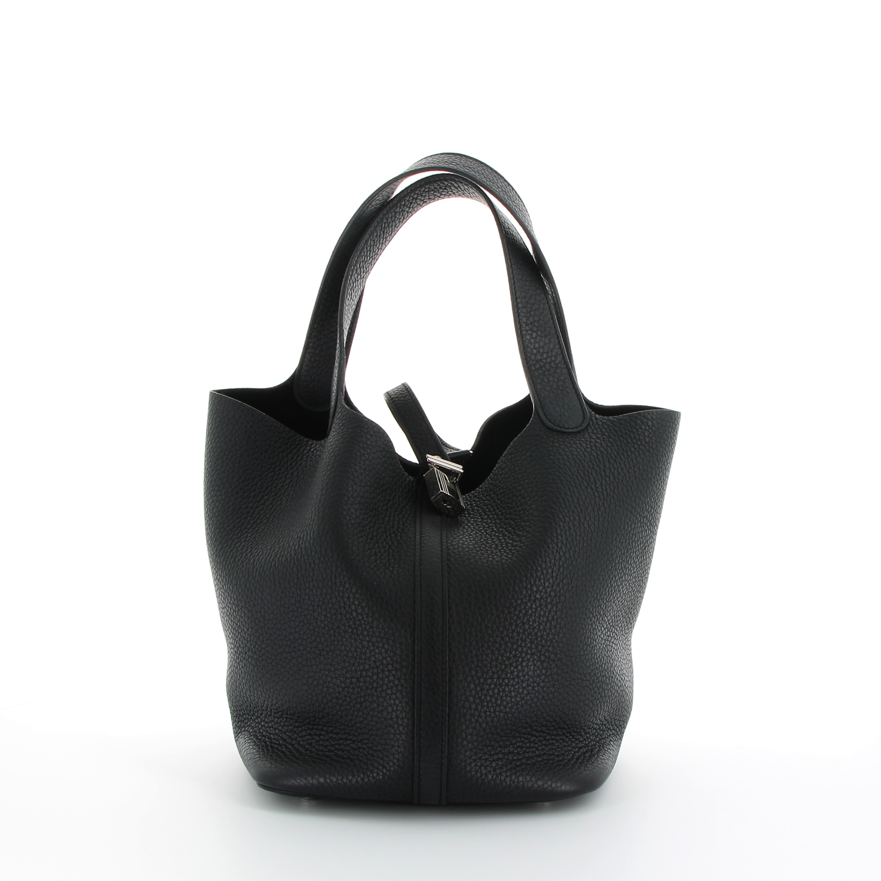 Hermès Picotin 22cm in Noir Taurillon Clemence with Palladium