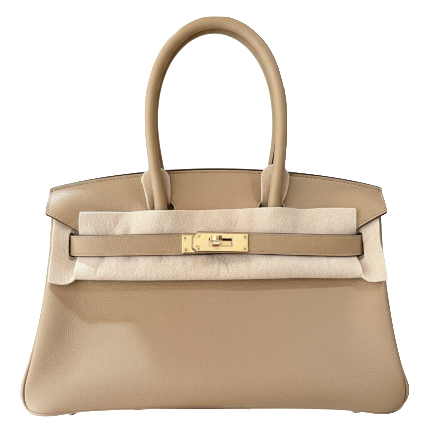 HERMES Birkin Shoulder Poussiere Evercolor Leather Permabrass Hardware