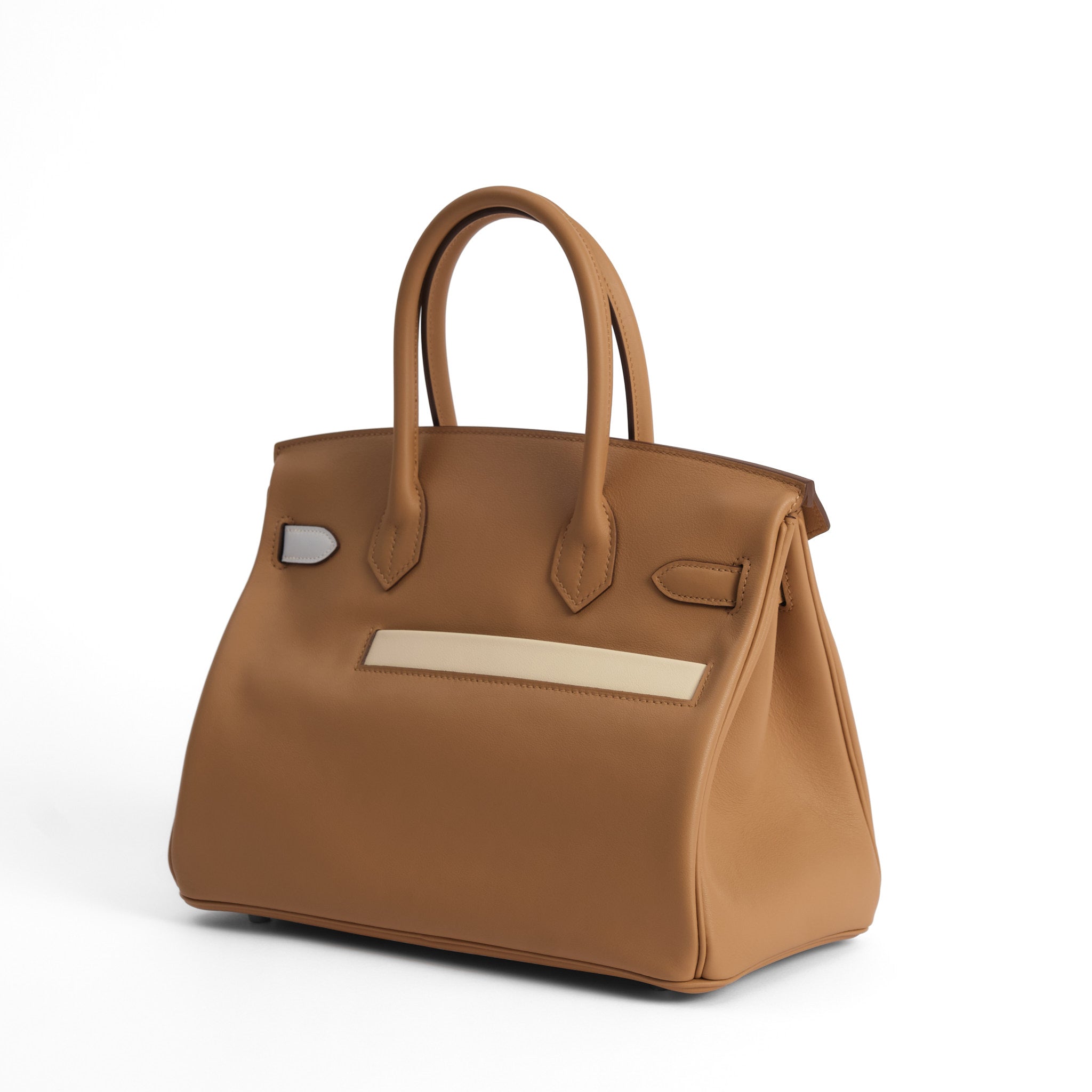 HERMÈS Birkin 30 Colormatic Chai/Lime/Bleu Brume/Cassis/Nata Swift leather Palladium hardware