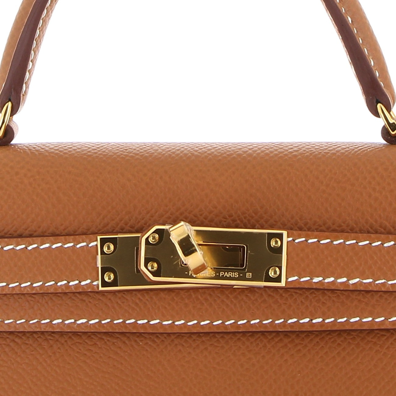 Hermes Mini Kelly 20cm in Gold Epsom Leather with Gold Hardware