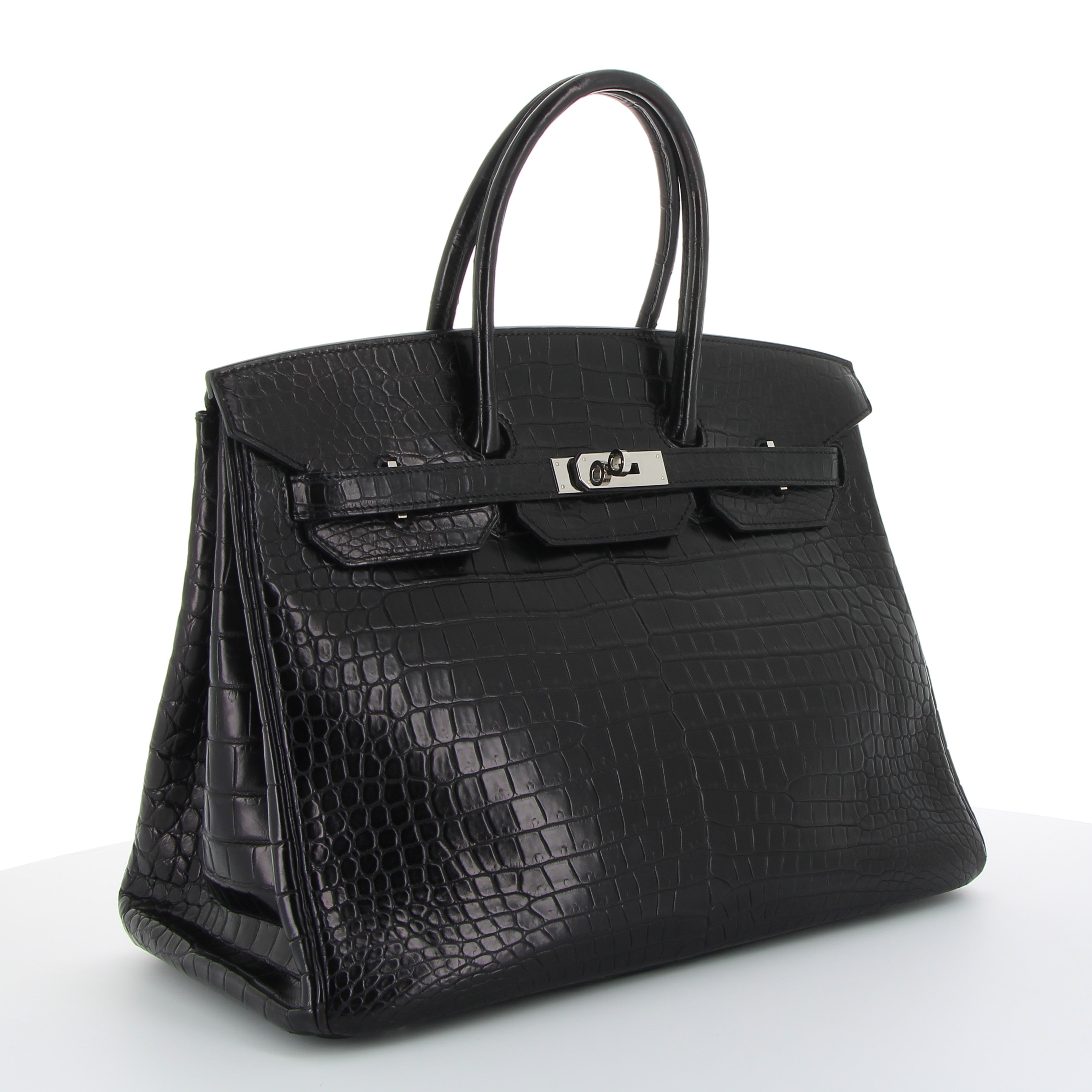 Hermès Birkin 35cm Noir Crocodile Niloticus with Palladium Hardware