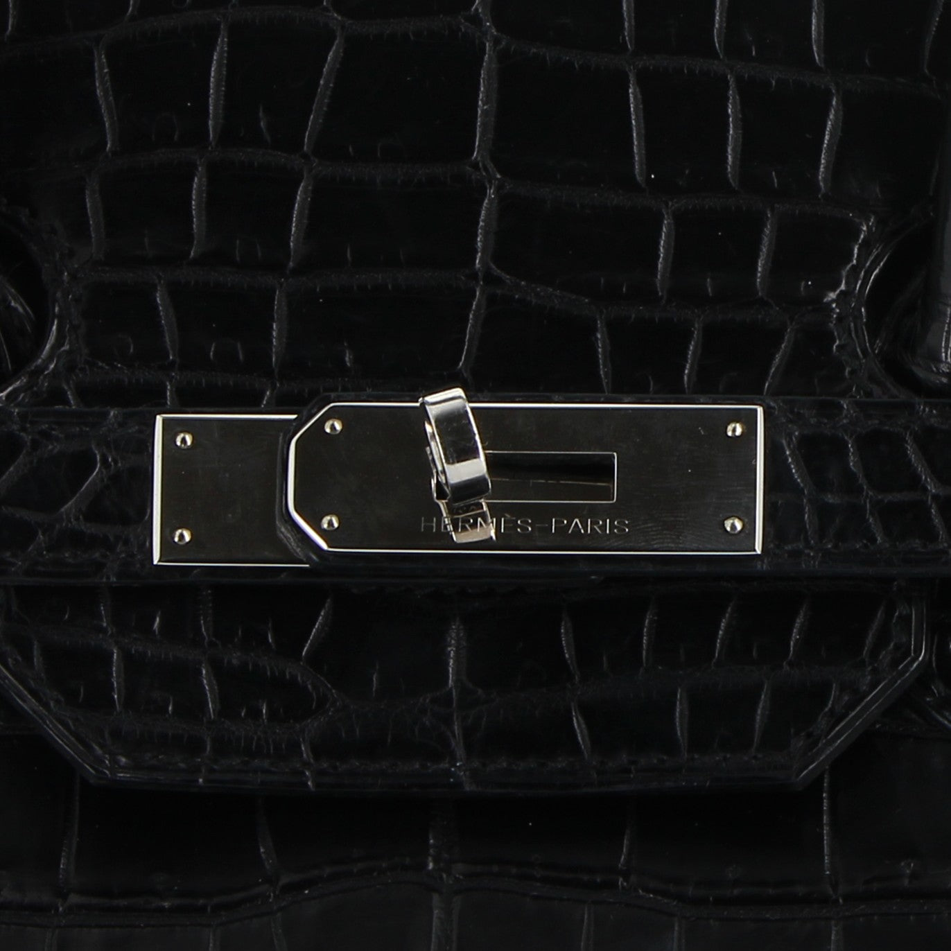 Hermès Birkin 35cm Noir Crocodile Niloticus with Palladium Hardware