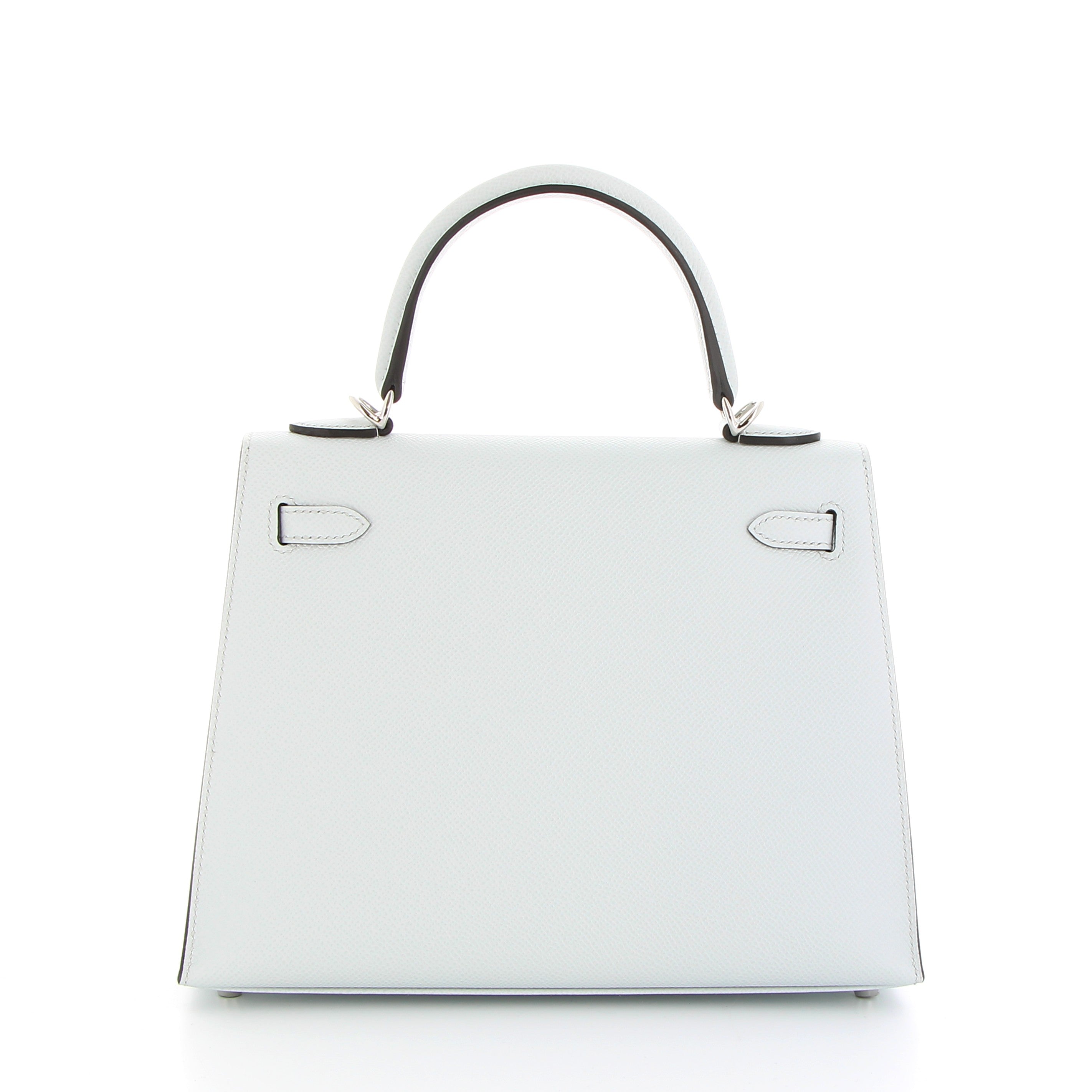 Hermes Kelly 28cm in Bleu Glacier Epsom Leather with Electrum Hardware