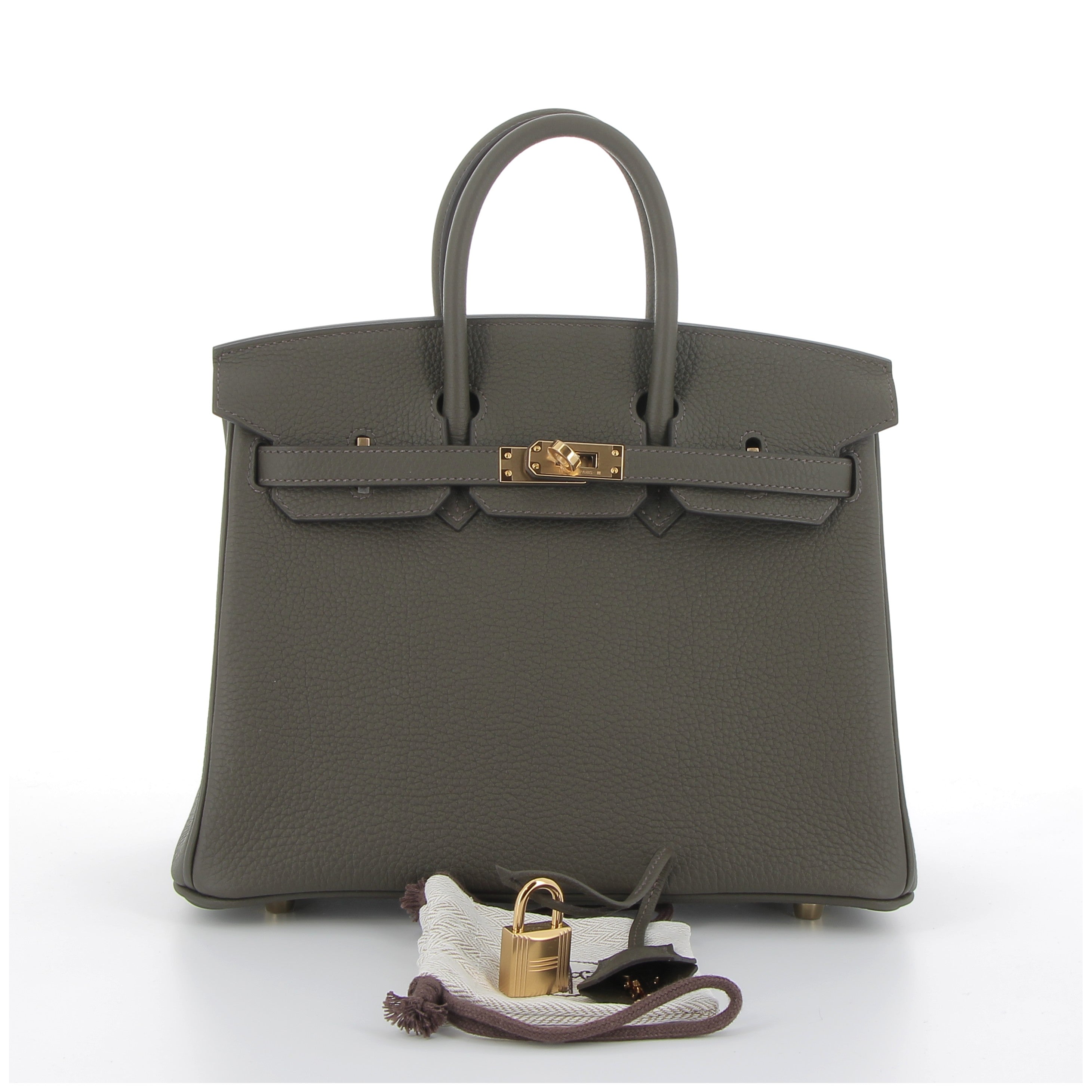 Hermès Birkin 25cm Eucalyptus in Togo  Leather with Gold Hardware