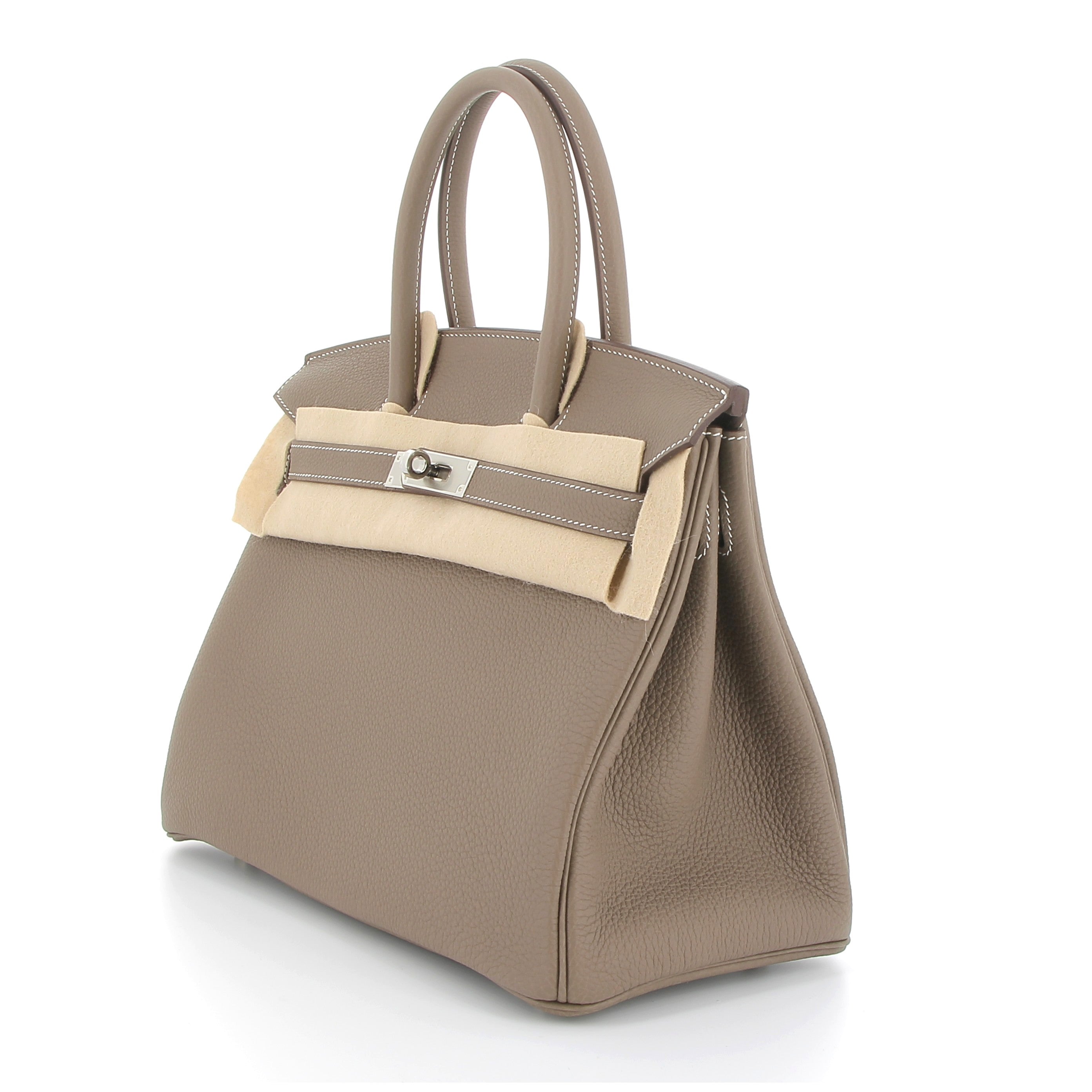 HERMES Birkin 30 Etoupe Togo Palladium Hardware