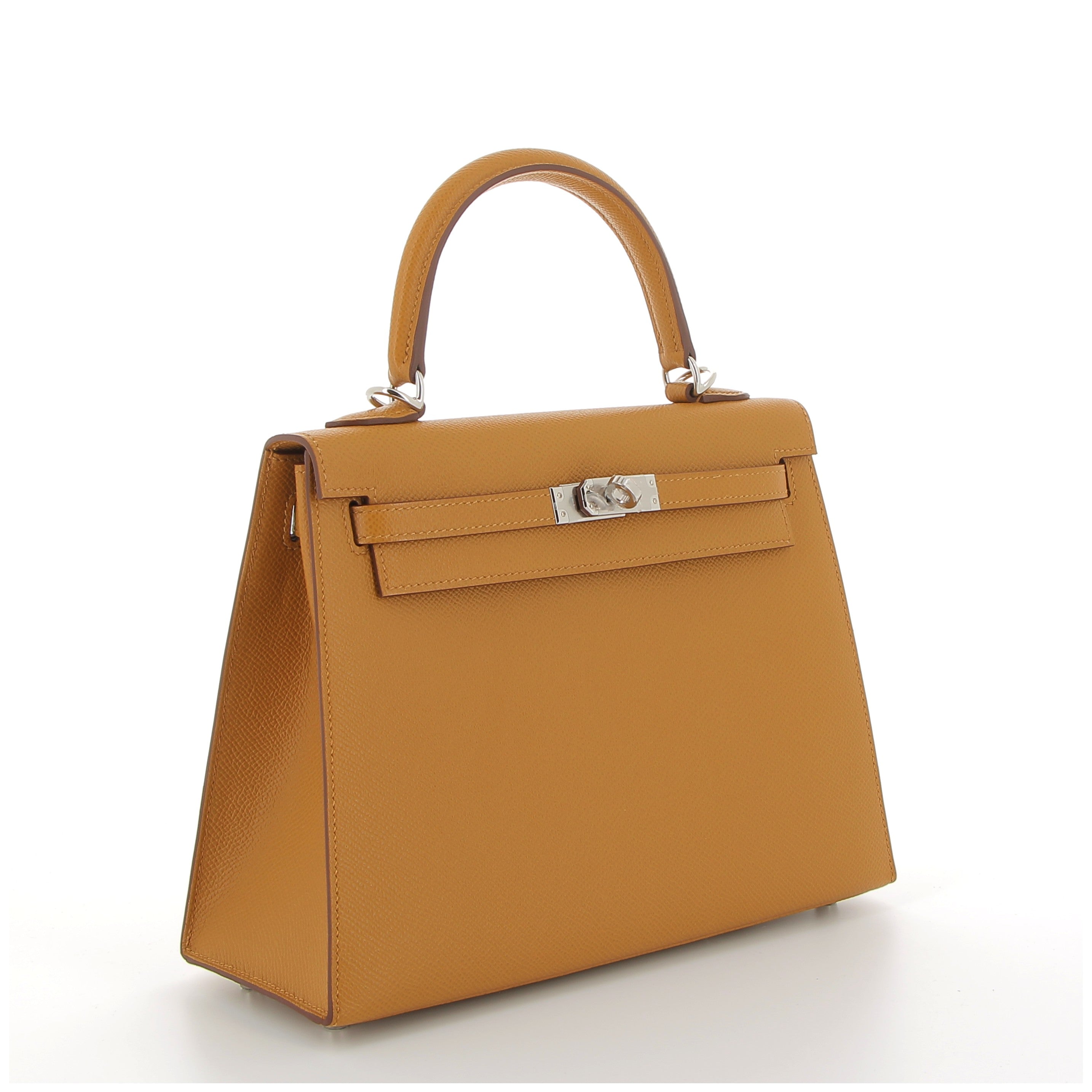 HERMÈS Kelly 25 Epsom Leather Sésame Palladium Hardware