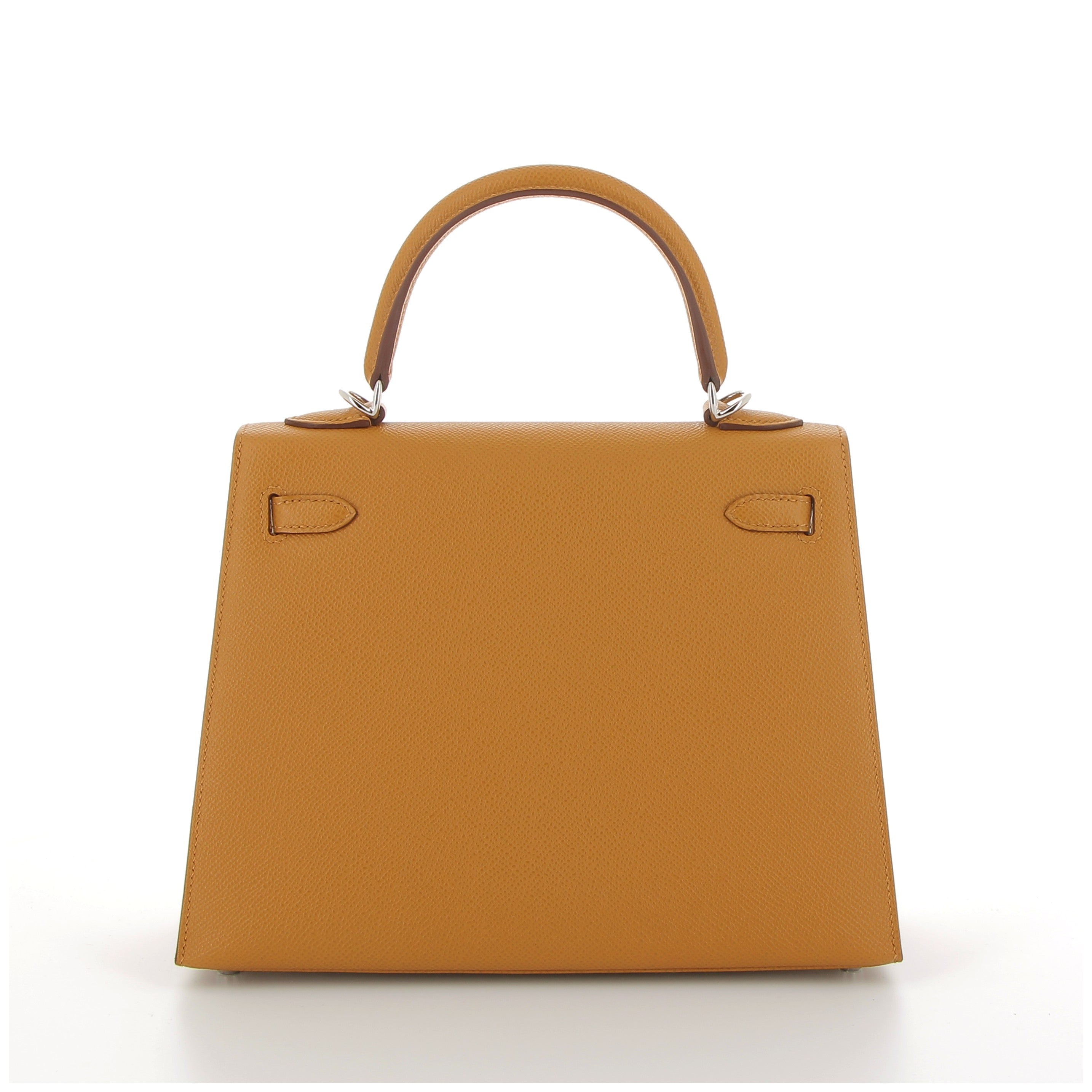 HERMÈS Kelly 25 Epsom Leather Sésame Palladium Hardware