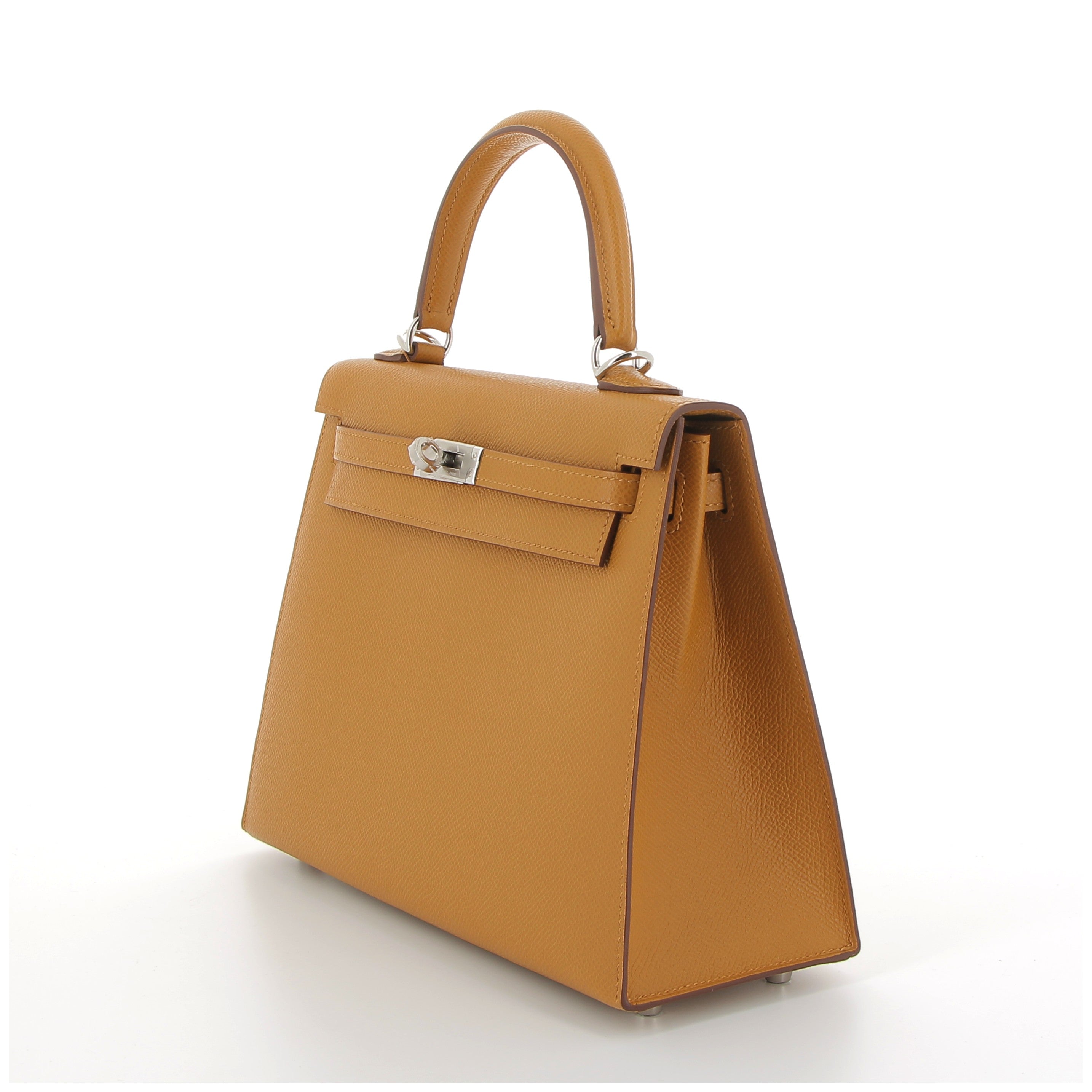 HERMÈS Kelly 25 Epsom Leather Sésame Palladium Hardware