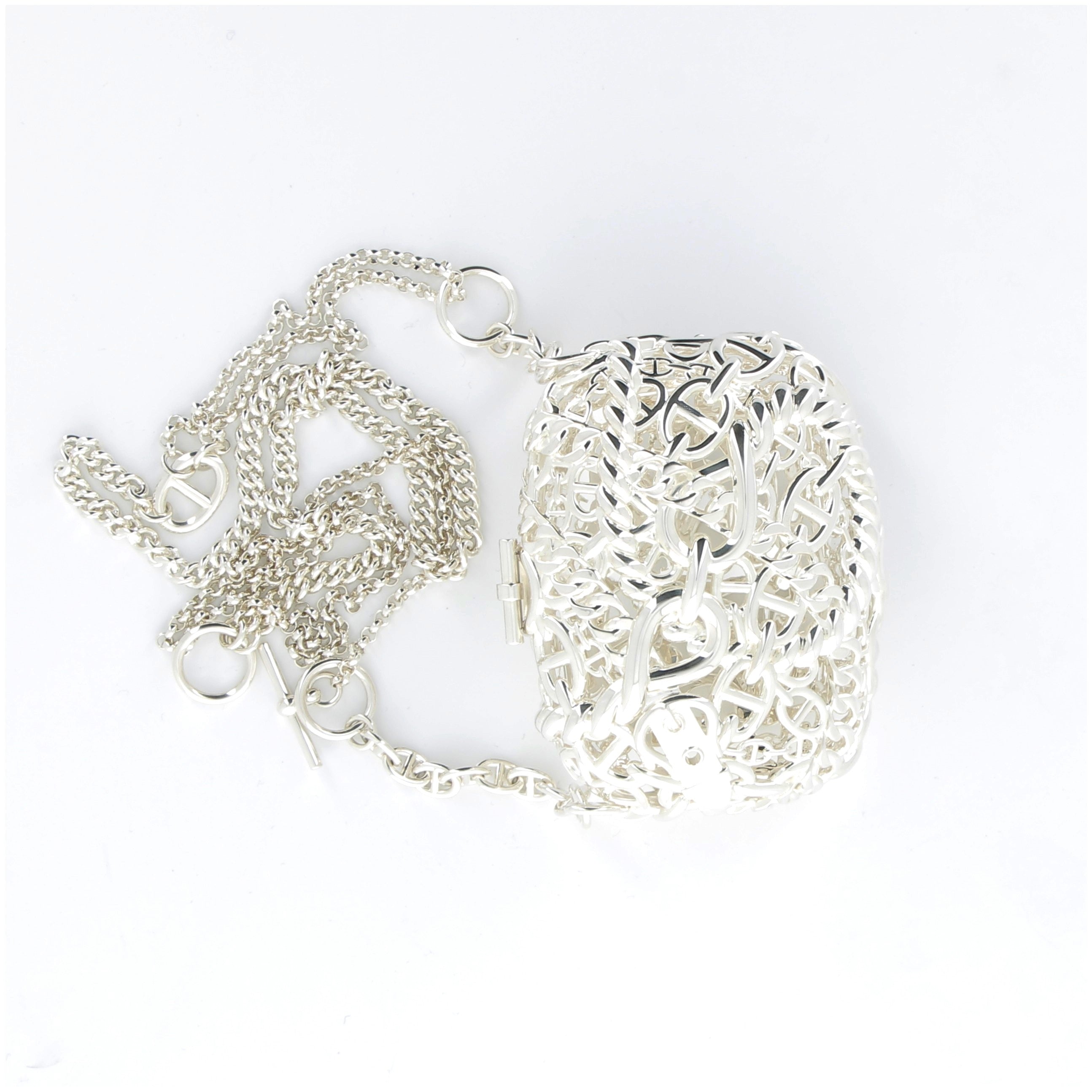 Hermès Sac Bijoux Chaine D' Ancre 925 Silver