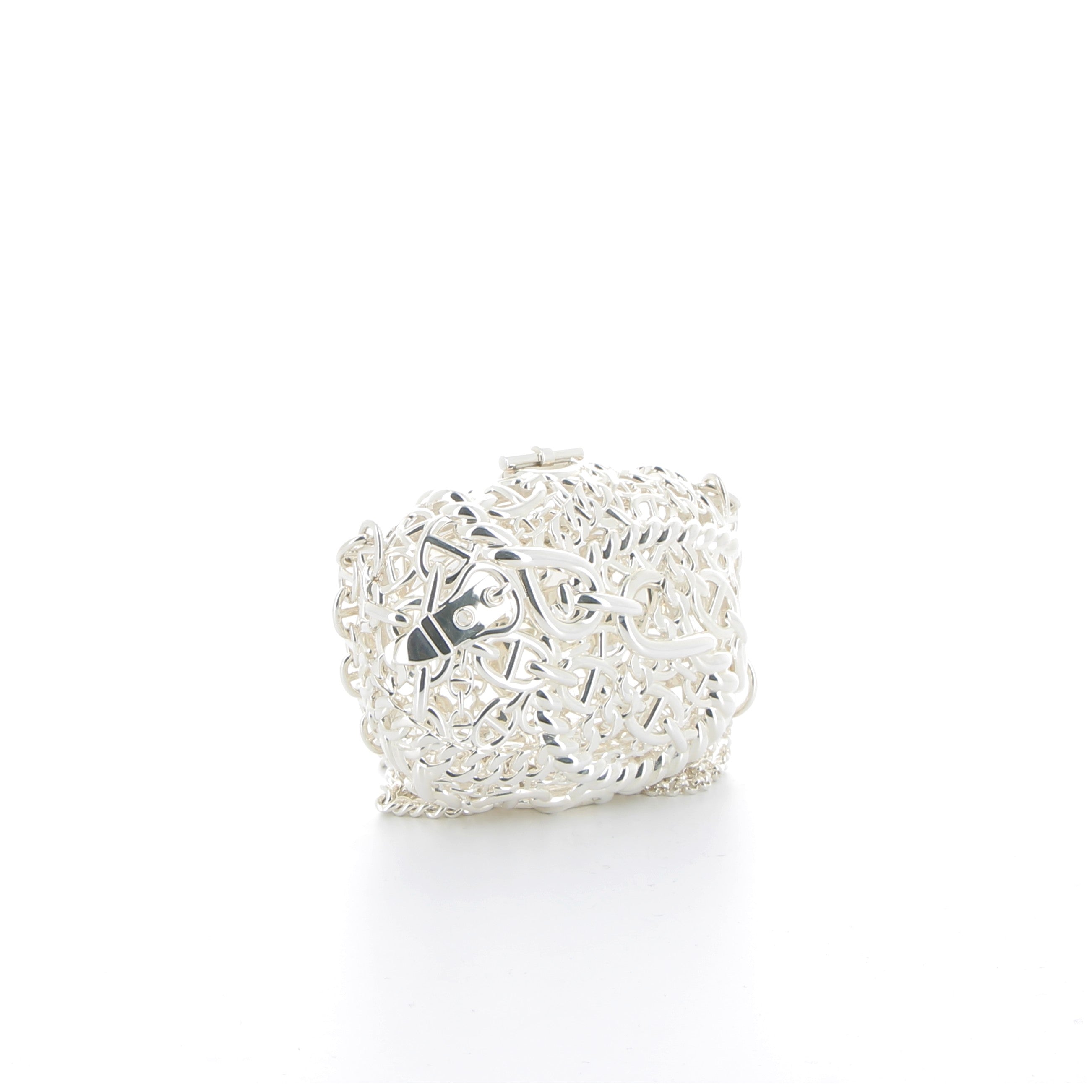 Hermès Sac Bijoux Chaine D' Ancre 925 Silver