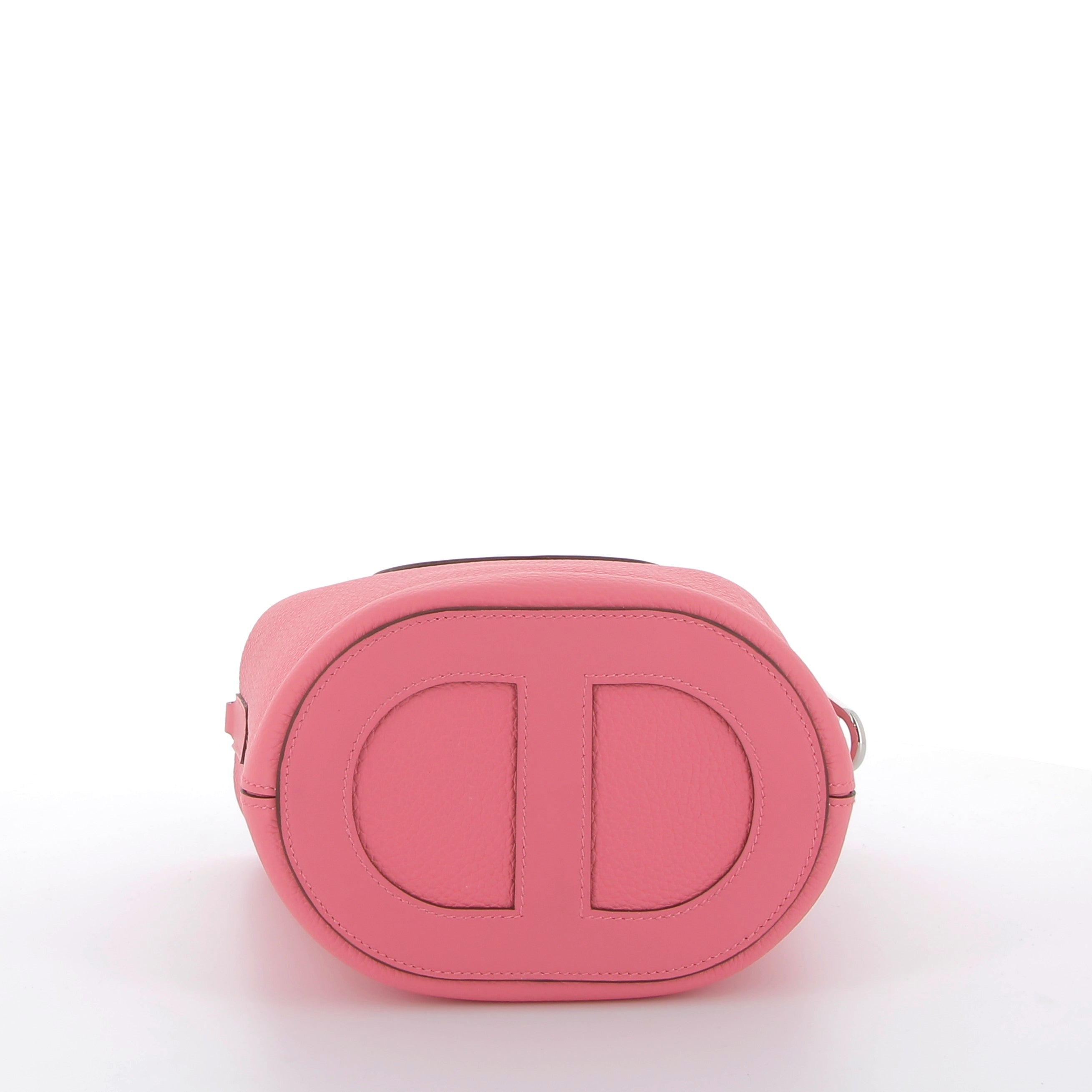 Hermès Mini In-The-Loop Bag in Rose Azalée Taurillon Clémence with Palladium Hardware
