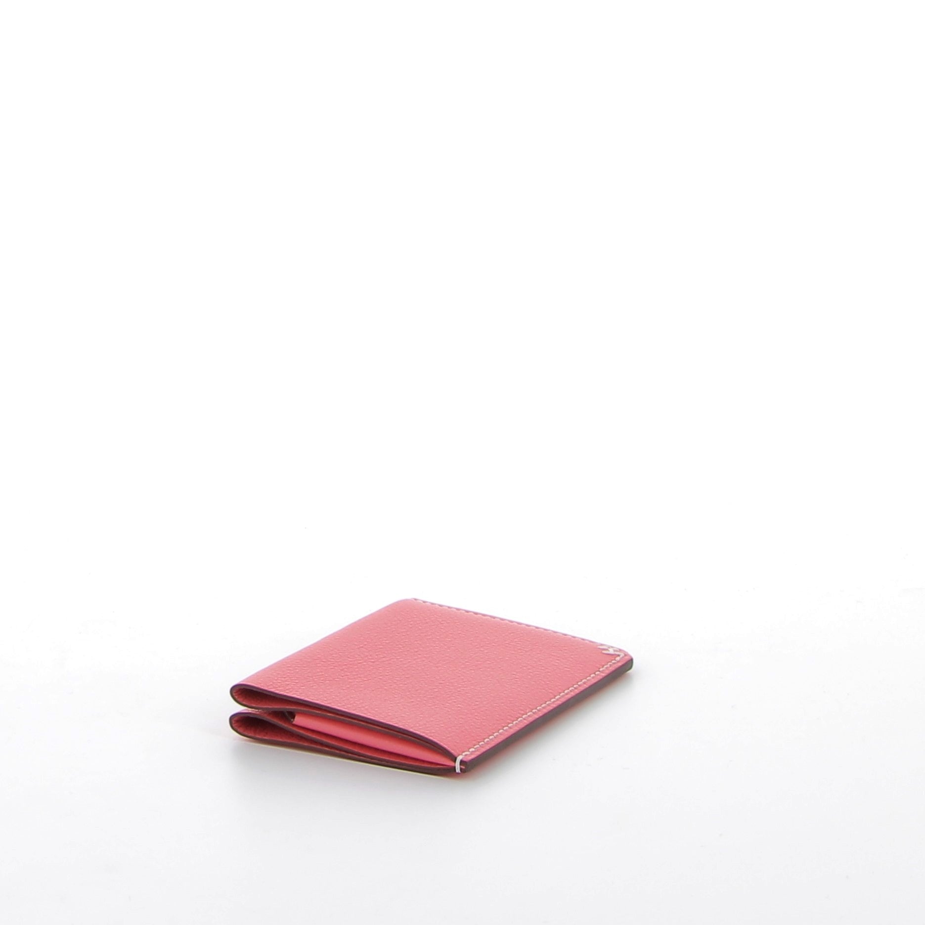 Hermès Credit Card Holder H Sellier evercolor rose azalée