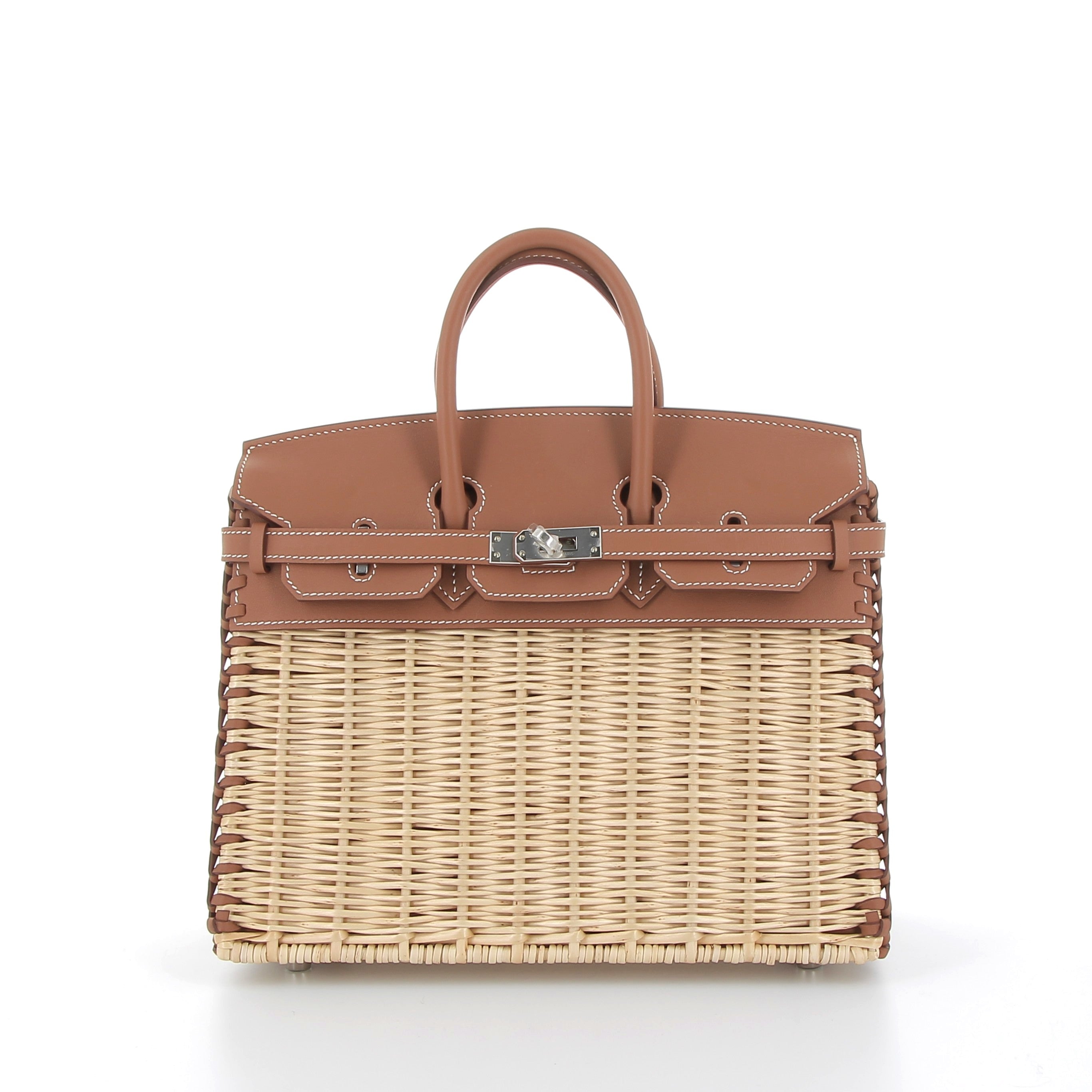 Hermès Birkin 25cm Gold Swift Picnic with Palladium
