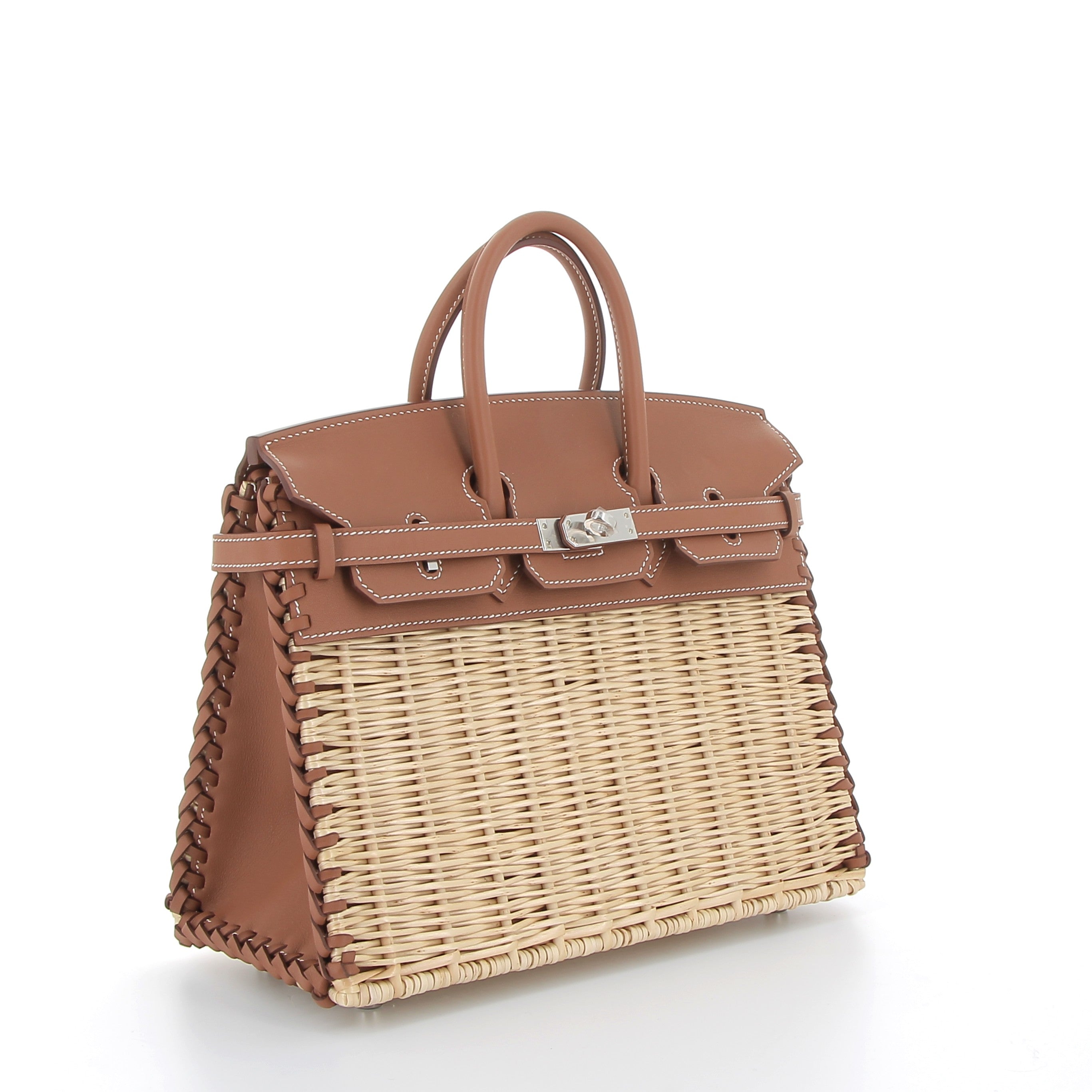 Hermès Birkin 25cm Gold Swift Picnic with Palladium