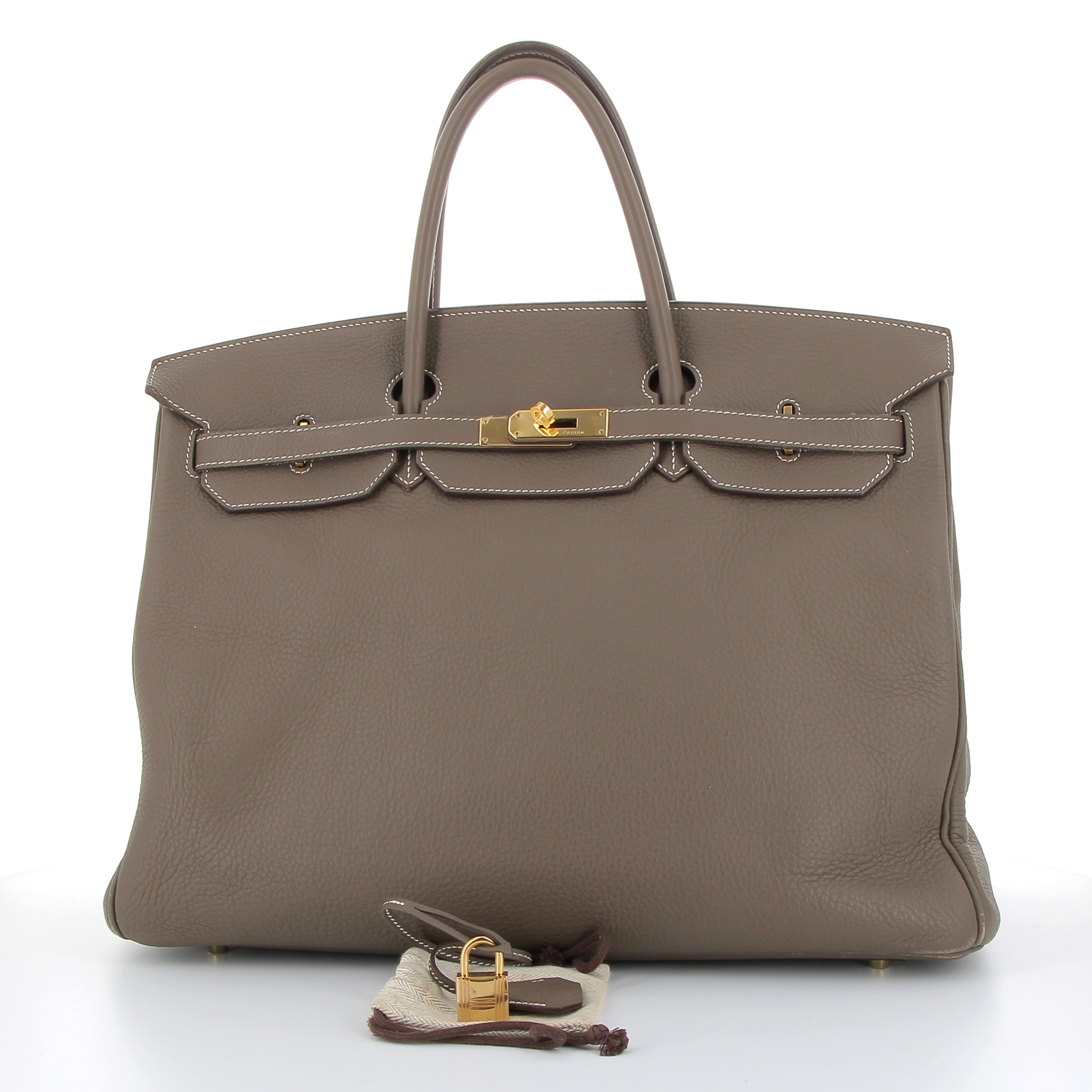 Hermès Birkin 40cm Etoupe Togo Leather with Gold Hardware