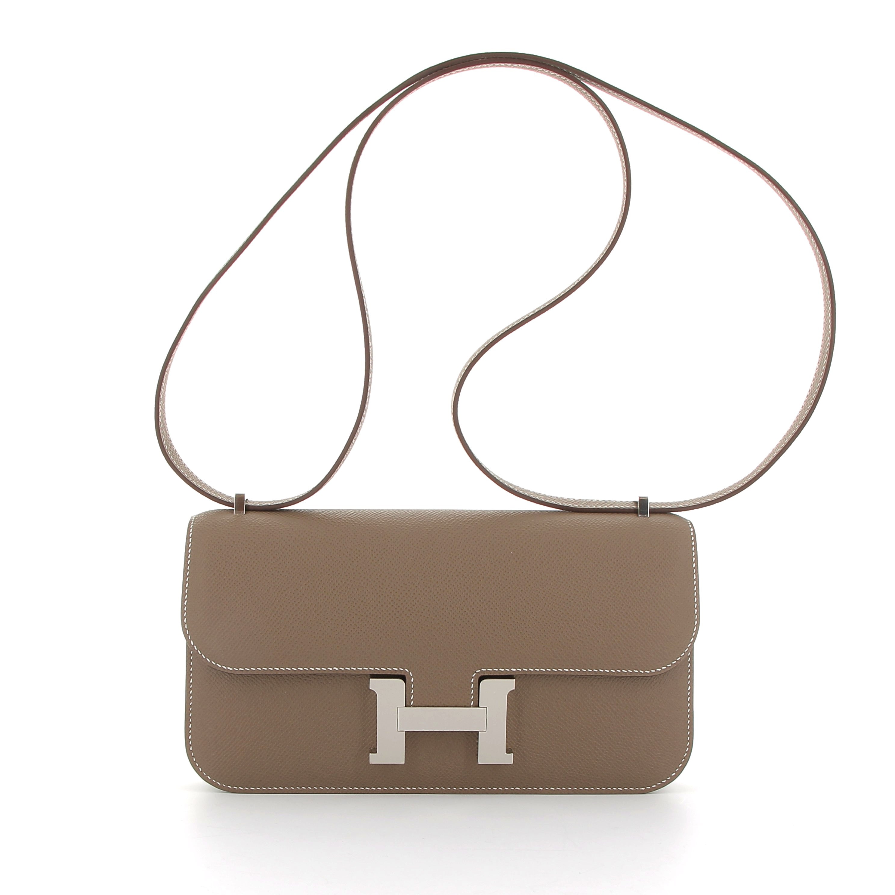 Hermès Constance Elan in Etoupe Epsom with Palladium Hardware
