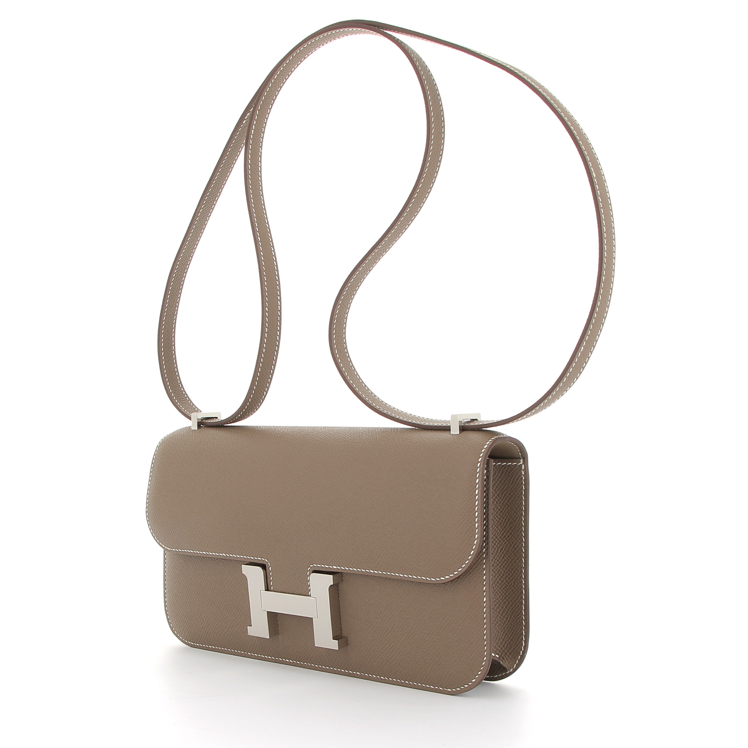 HERMÈS Constance Elan Epsom Leather Étoupe Palladium Hardware