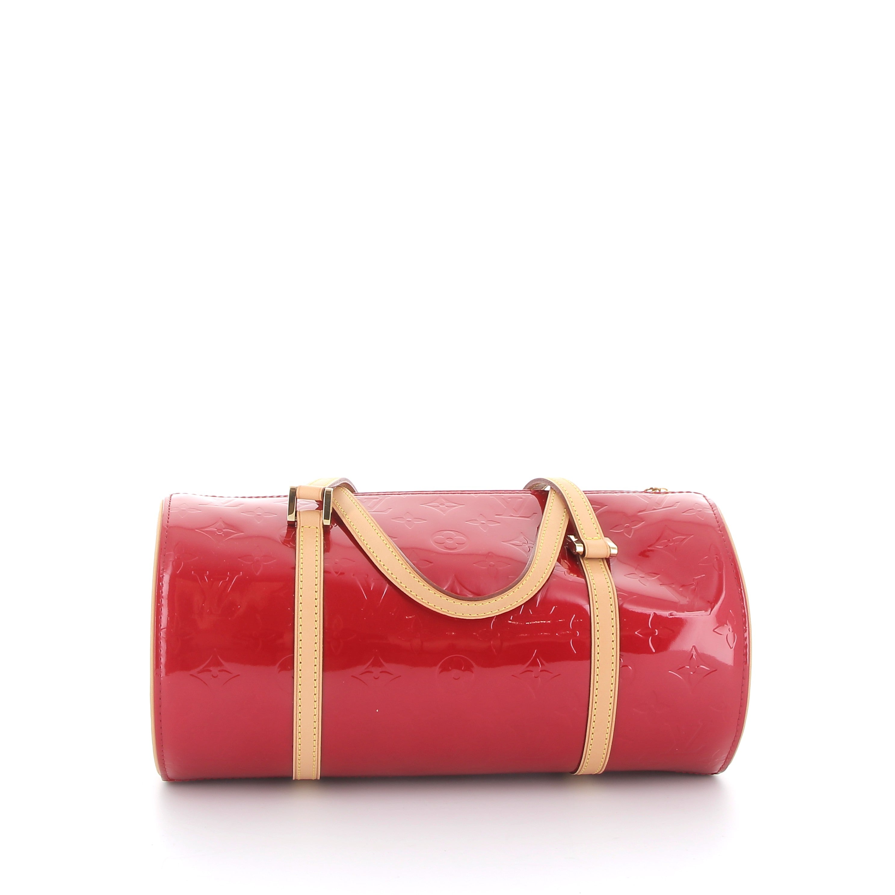 LOUIS VUITTON Red Patent Leather Papillon Bag