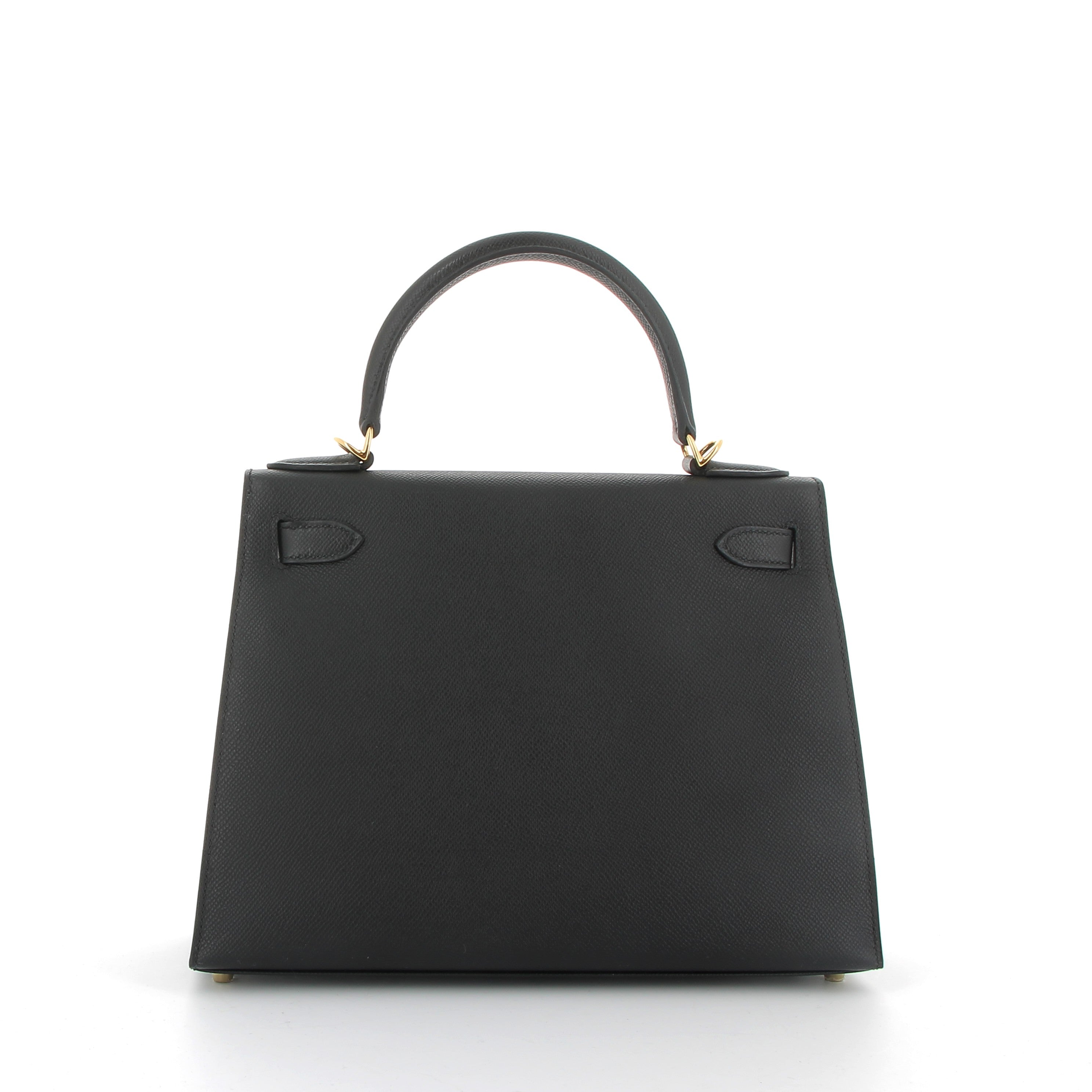 HERMÈS Kelly 25 Noir Epsom Leather Gold Hardware