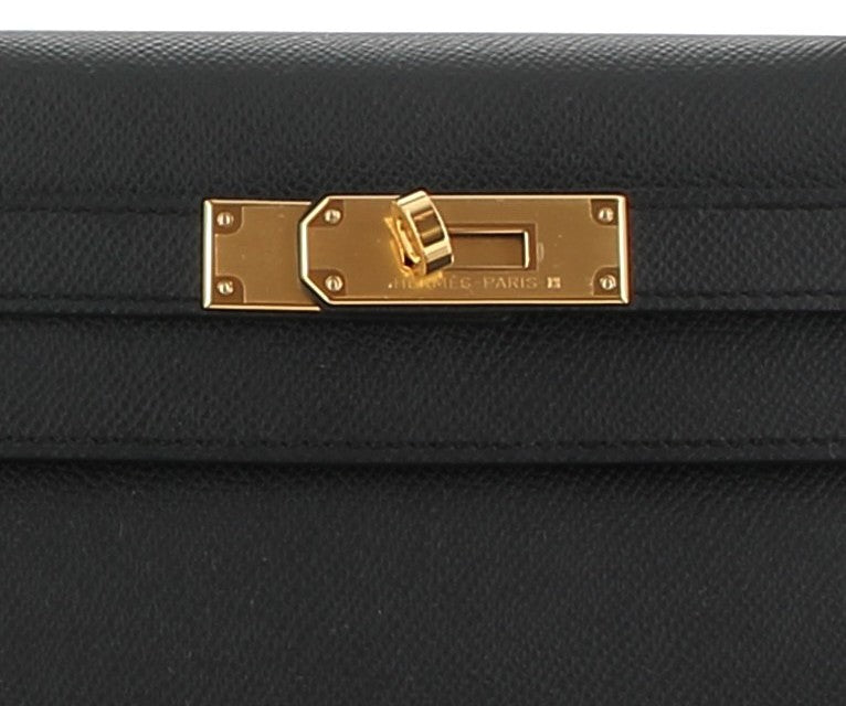 Hermes Kelly 28cm in Black Epsom with Gold Hardware