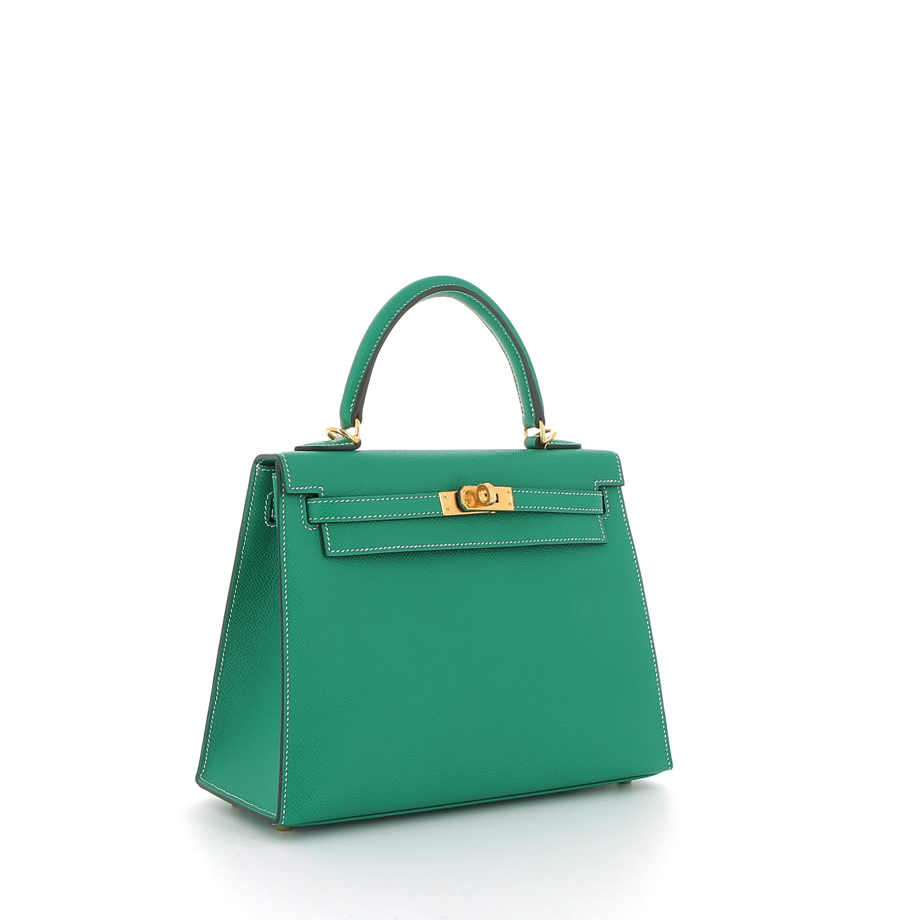 HERMÈS Kelly 25 Vert Jade Epsom leather Gold hardware (GHW)