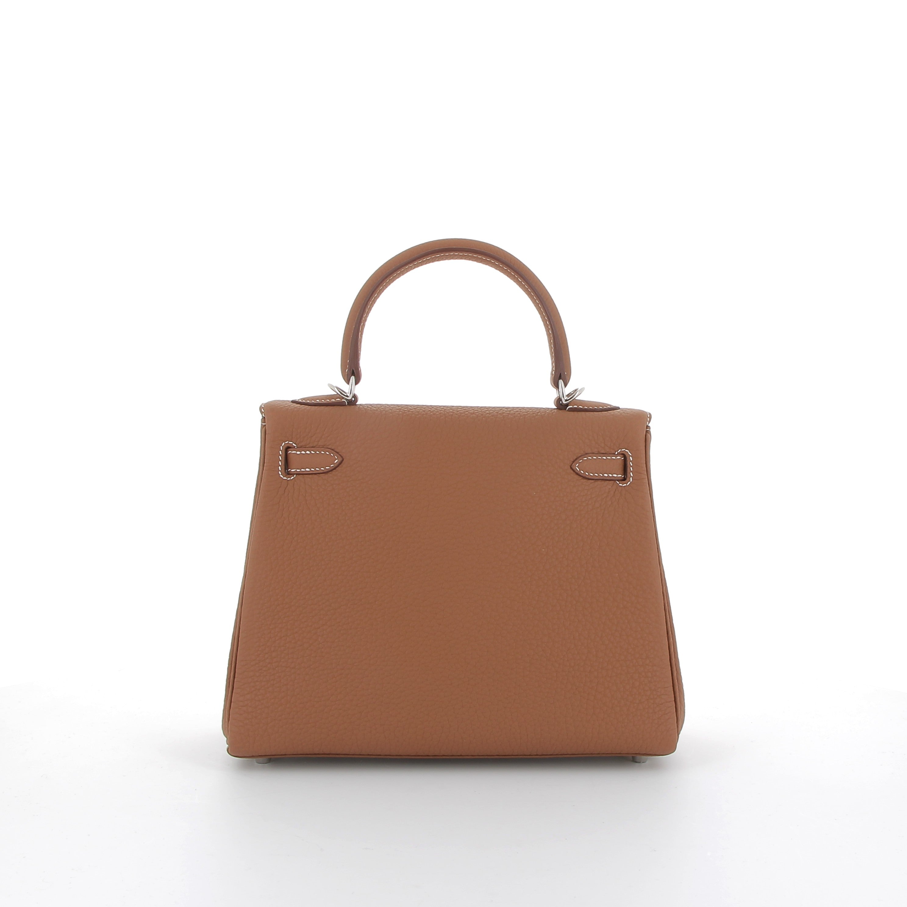 HERMES Kelly 25 Gold Togo Palladium hardware
