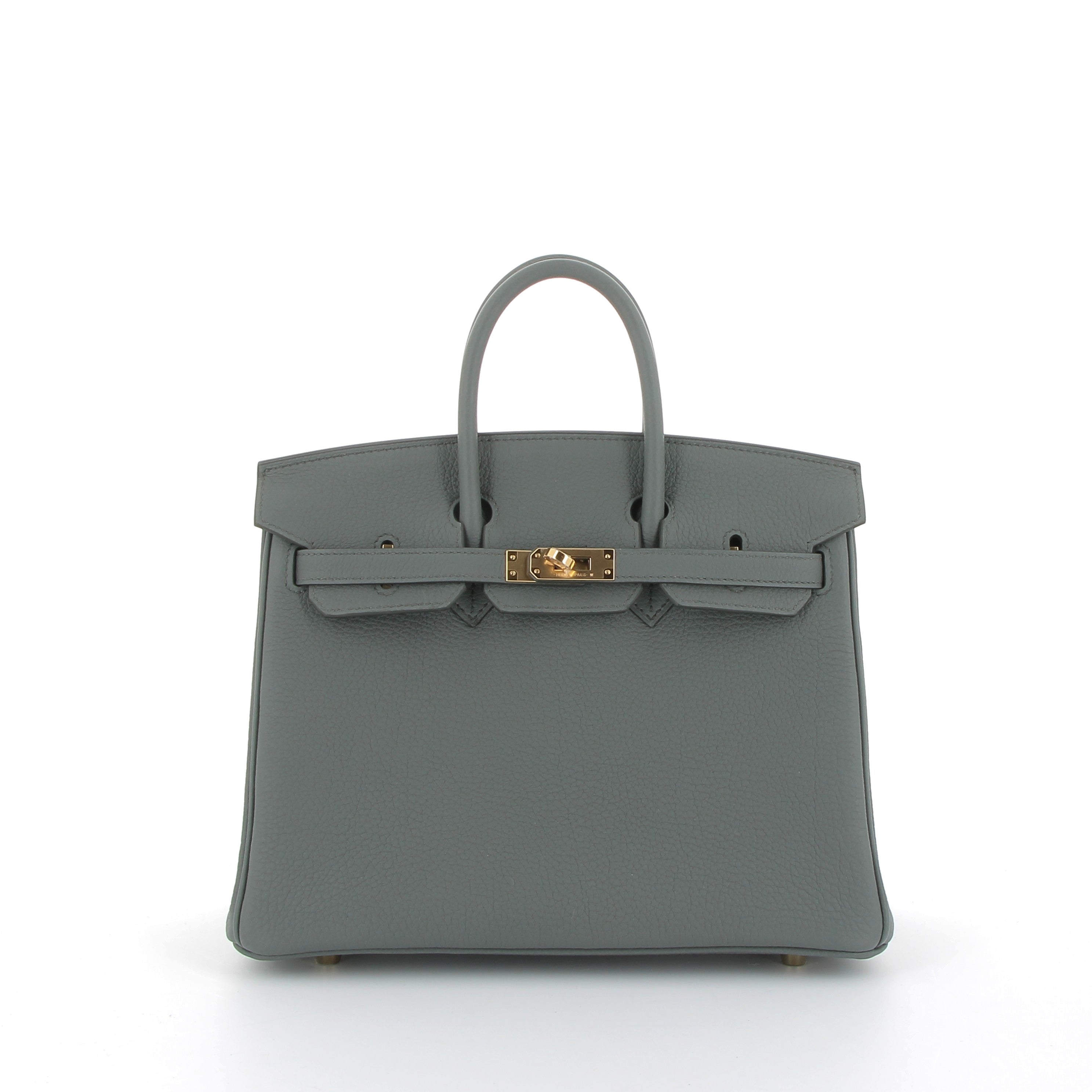 Hermès Birkin 25cm in Vert Amande Togo with Gold Hardware