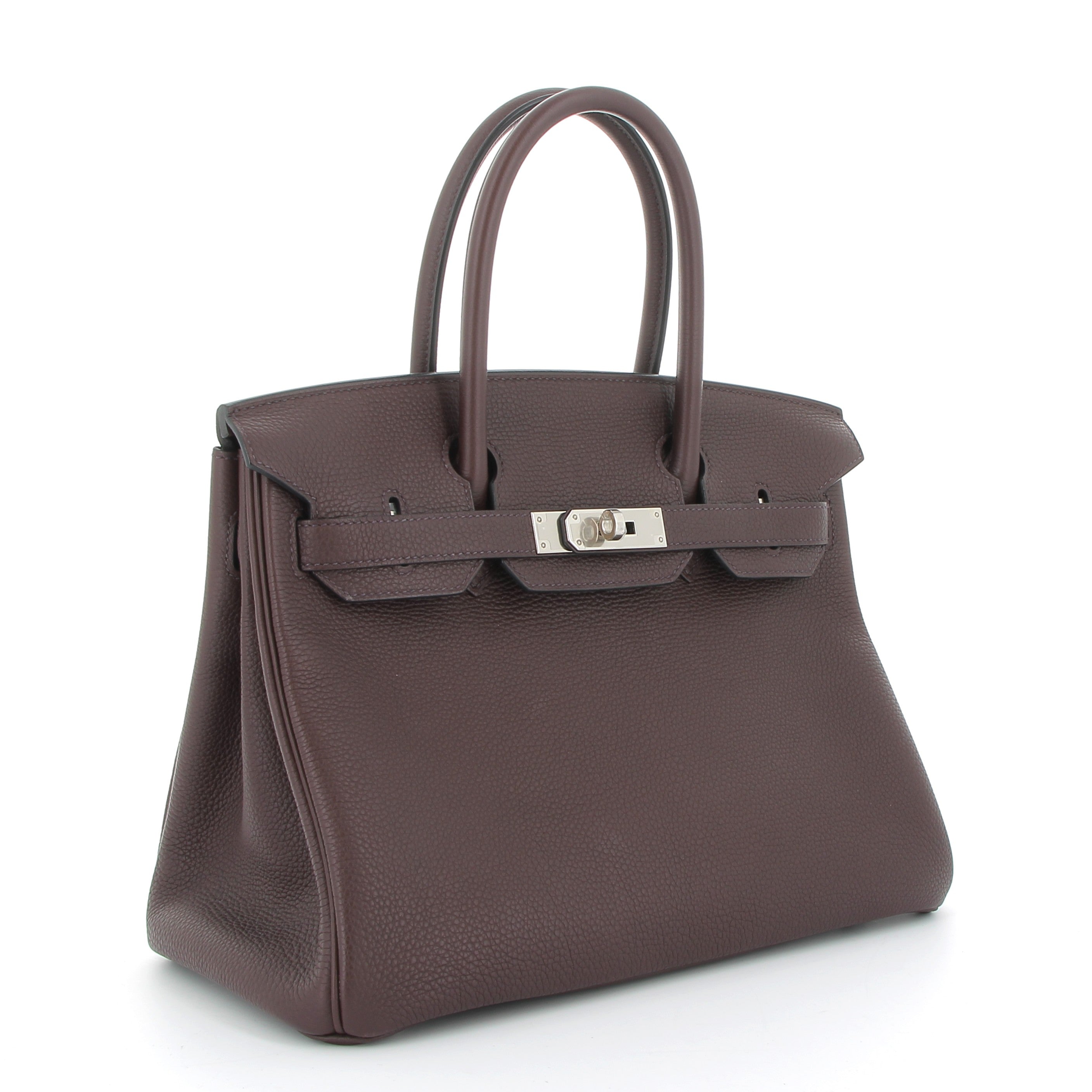 HERMÈS Birkin 30 Rouge Sellier Togo Palladium hardware